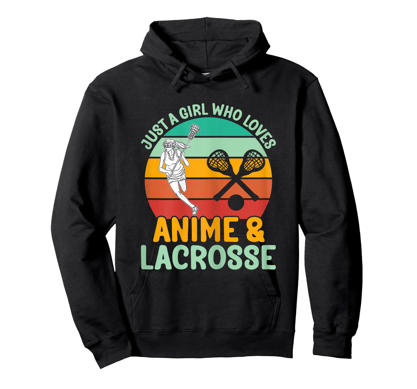 Just a Cute Girl Who Loves Anime & Lacrosse T-Shirt