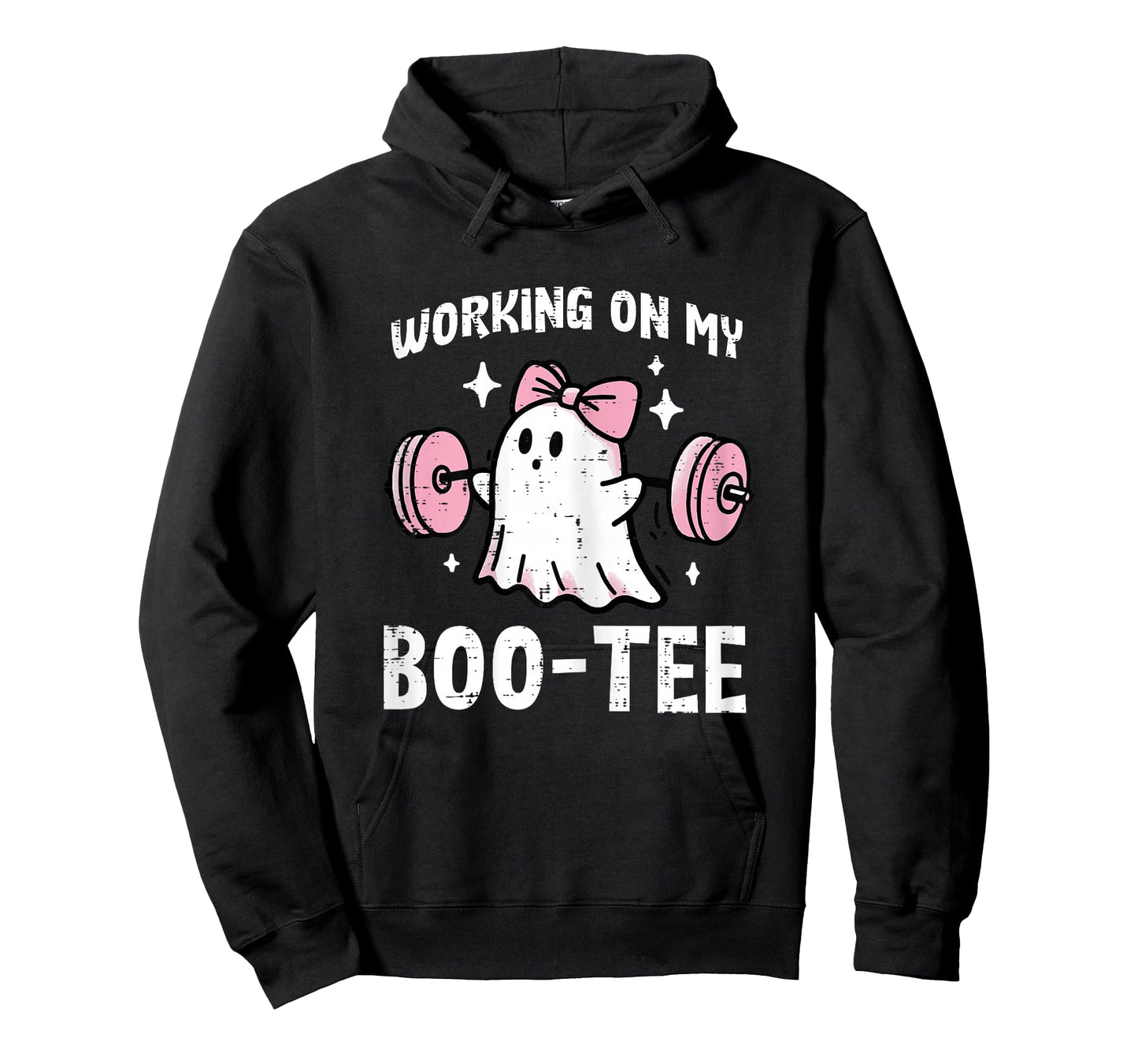 Halloween Ghost Working On My Boo Tee Workout Costume Women T-Shirt