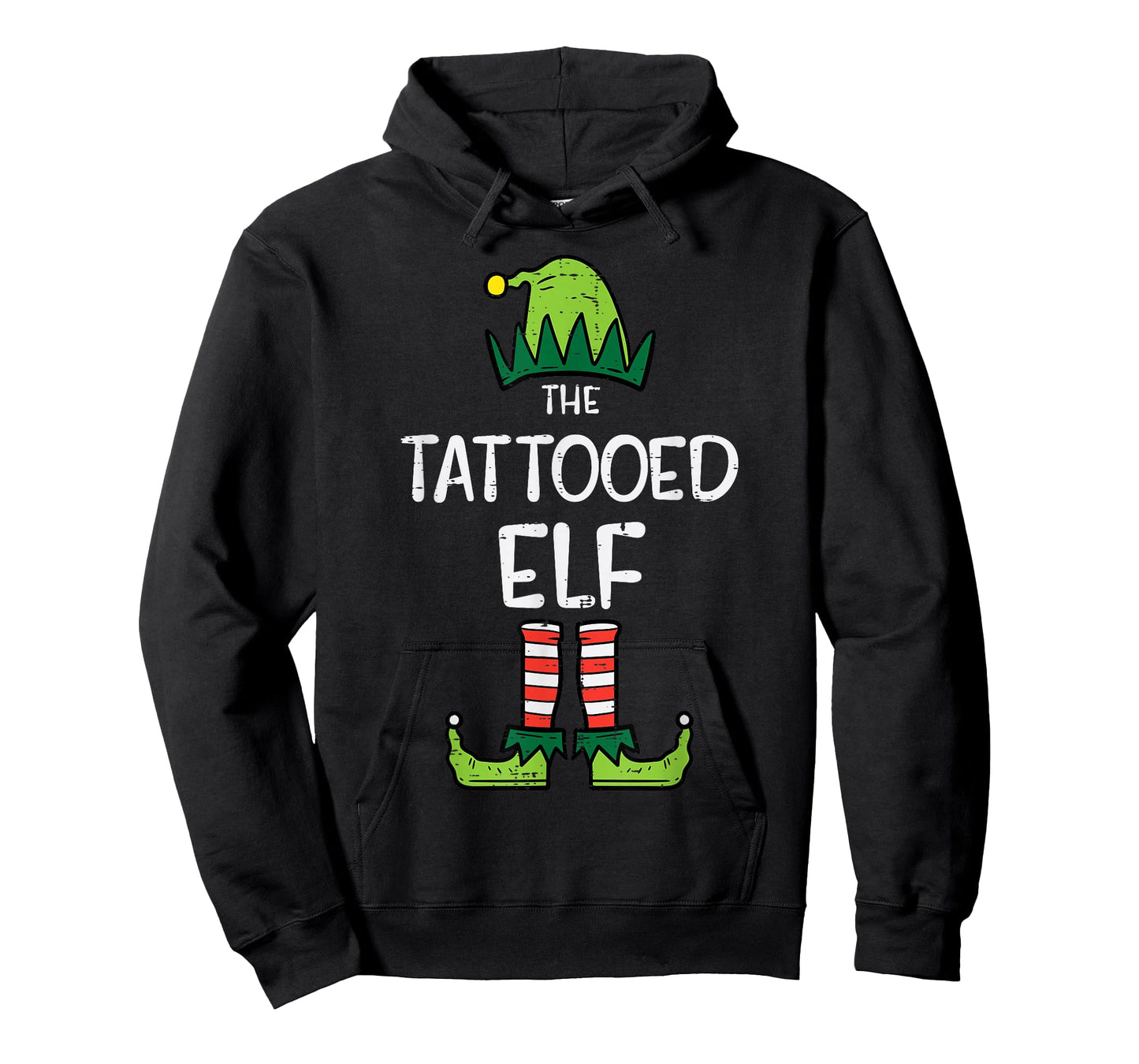 The Tattooed Elf Xmas Matching Family Christmas Men Women T-Shirt