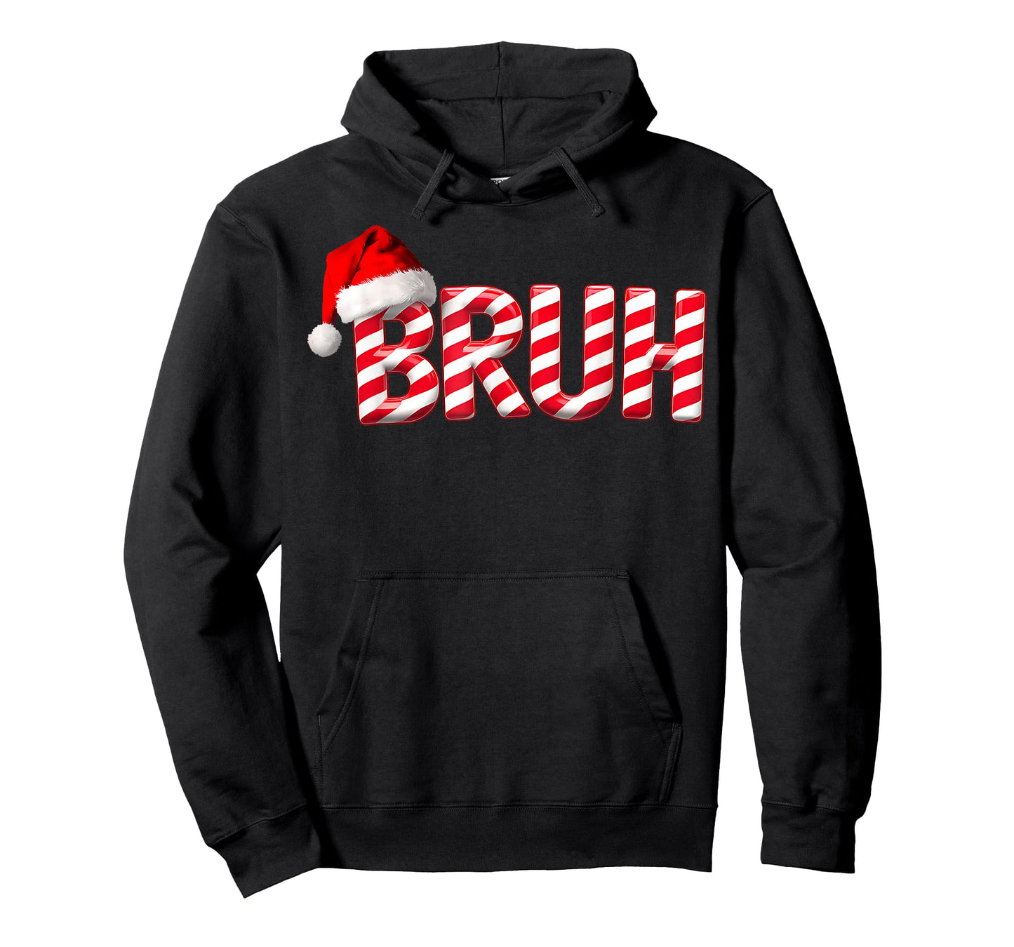 Bruh Christmas Candy Cane for Teen Boys Funny Xmas Bruh T-Shirt
