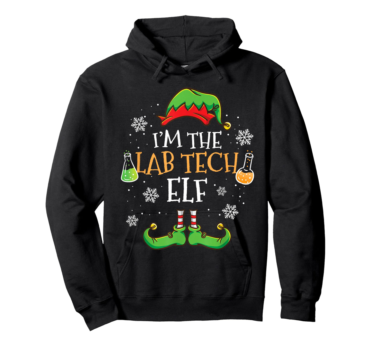 Im The Lab Tech Elf Christmas T-Shirt