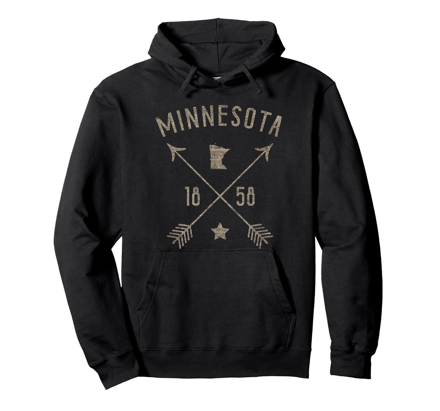 Vintage Minnesota Distressed Home State Map Boho Arrows T-Shirt