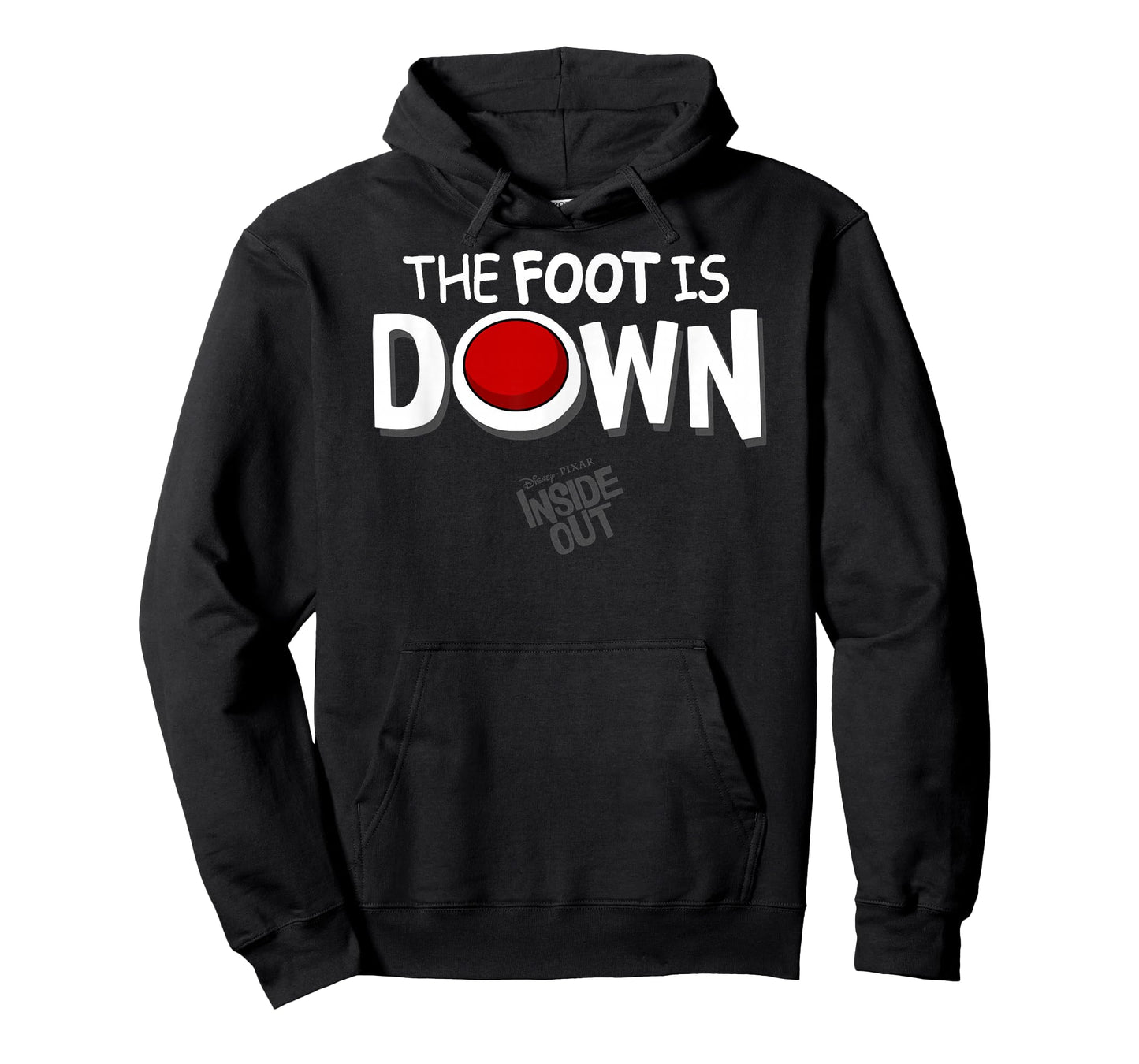 Disney Pixar Inside Out The Foot Is Down Text Logo T-Shirt
