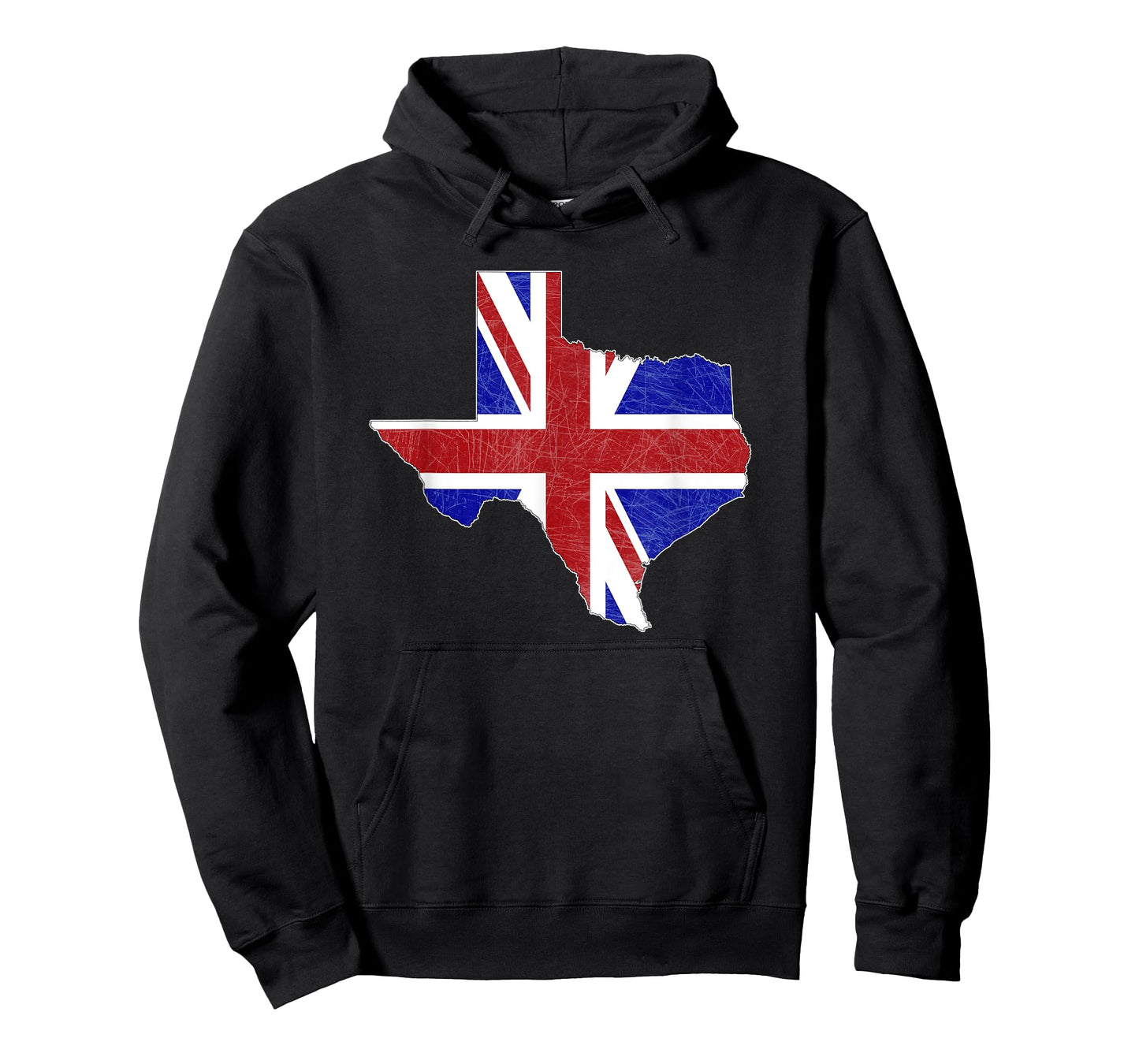 British Texas - UK Union Jack Flag Texas State Shape Design T-Shirt