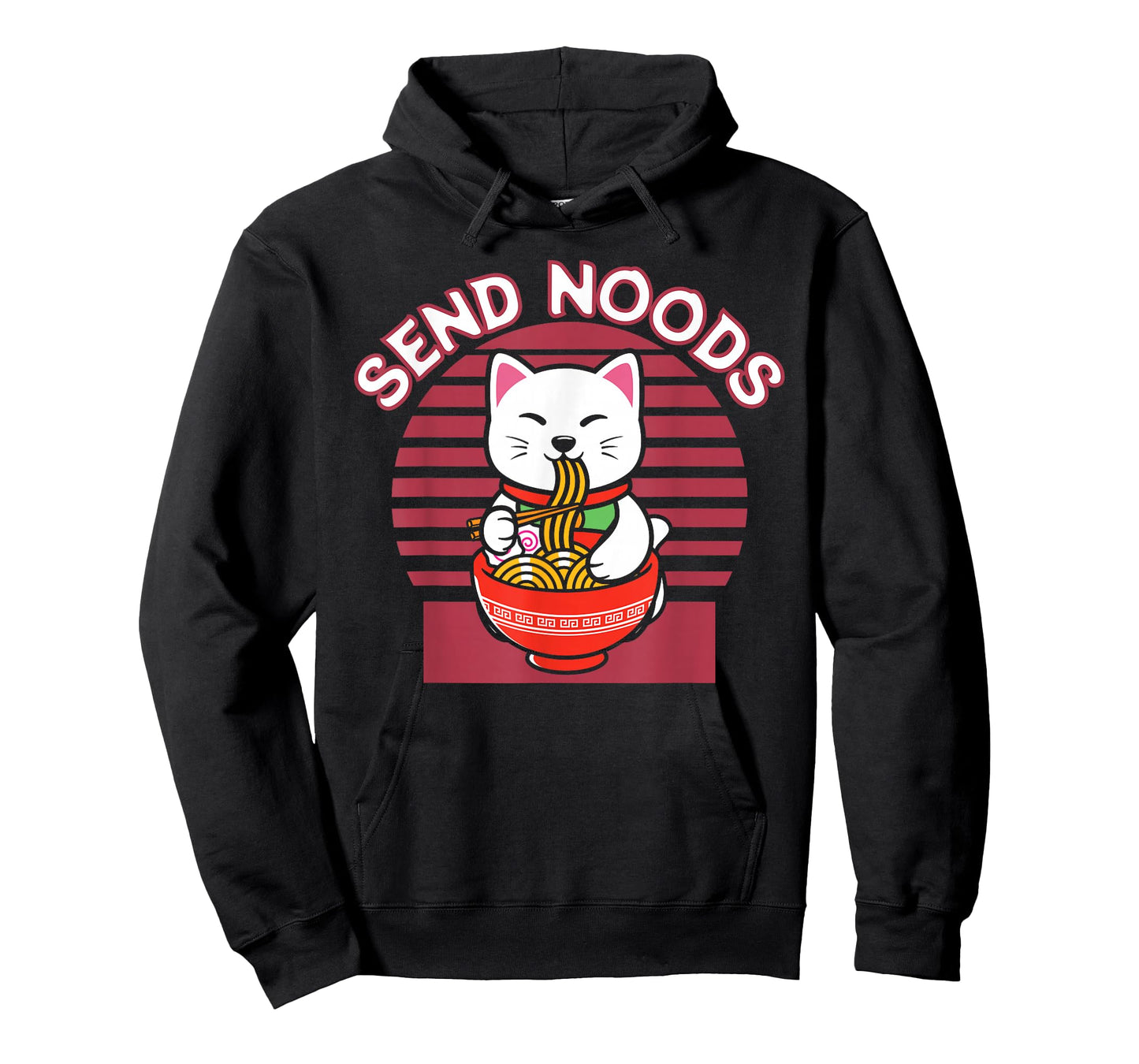 Noodles Japan Cat Japanese Ramen Anime Send Noods T-Shirt