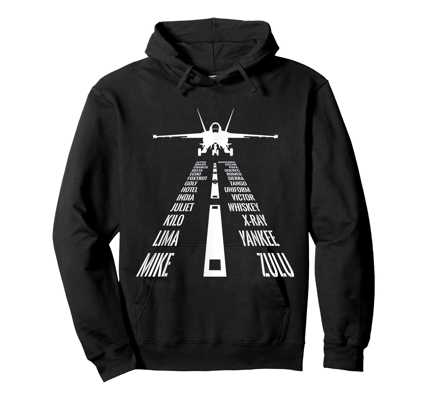 Flying F18 Hornet Pilot Landing Phonetic Alphabet Runway T-Shirt