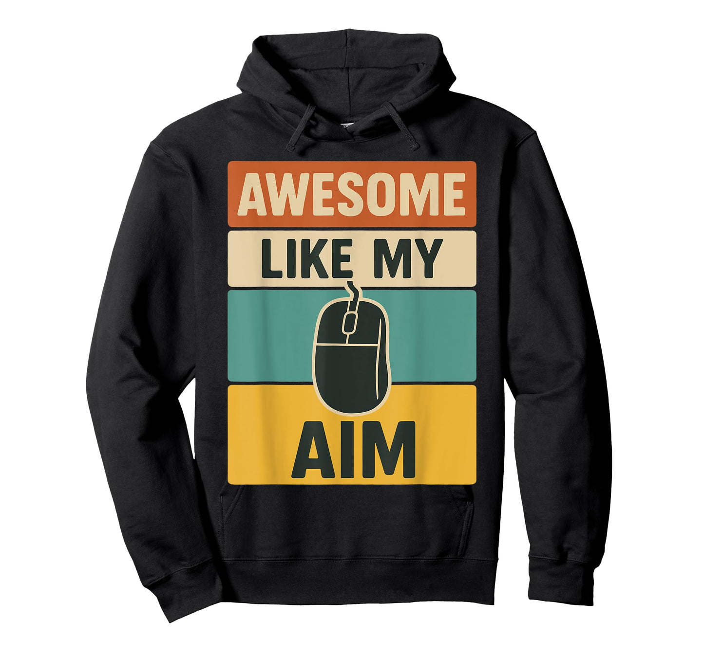 Awesome Like My Aim Funny PC Gamer for Men Video Gaming Tee T-Shirt