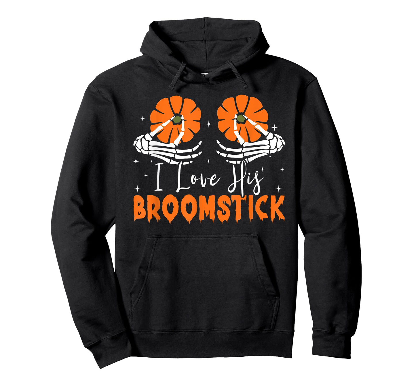 I Love Her Pumpkins I Love His Broomstick Halloween Couples T-Shirt