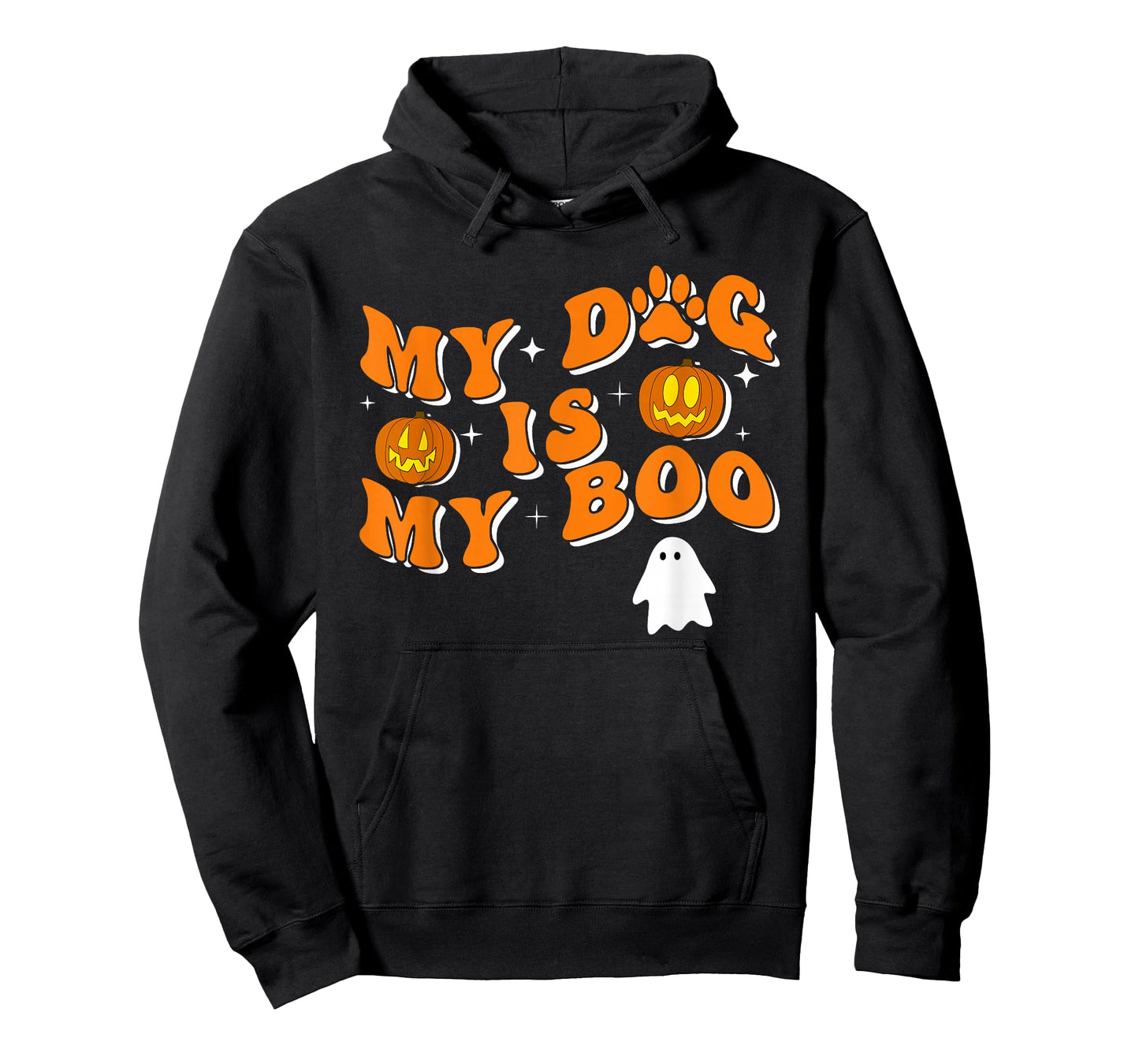 My Dog Is My Boo Groovy Ghost Dog Halloween Funny T-Shirt