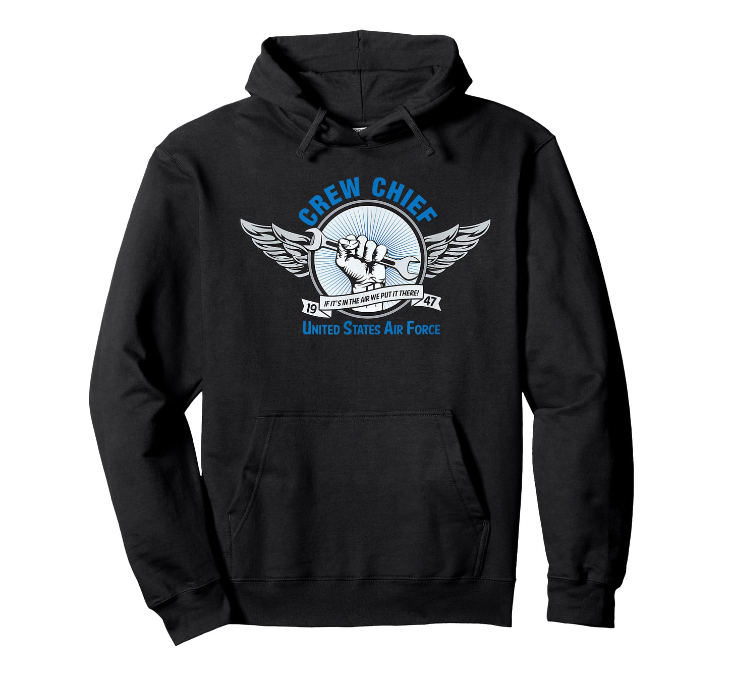 Patriot Issue Men's Air Force Crew Chief T-Shirt, Black, Small