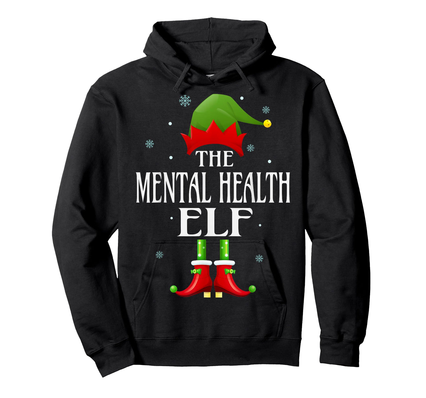 Mental Health Elf Xmas Funny Family Matching Christmas T-Shirt