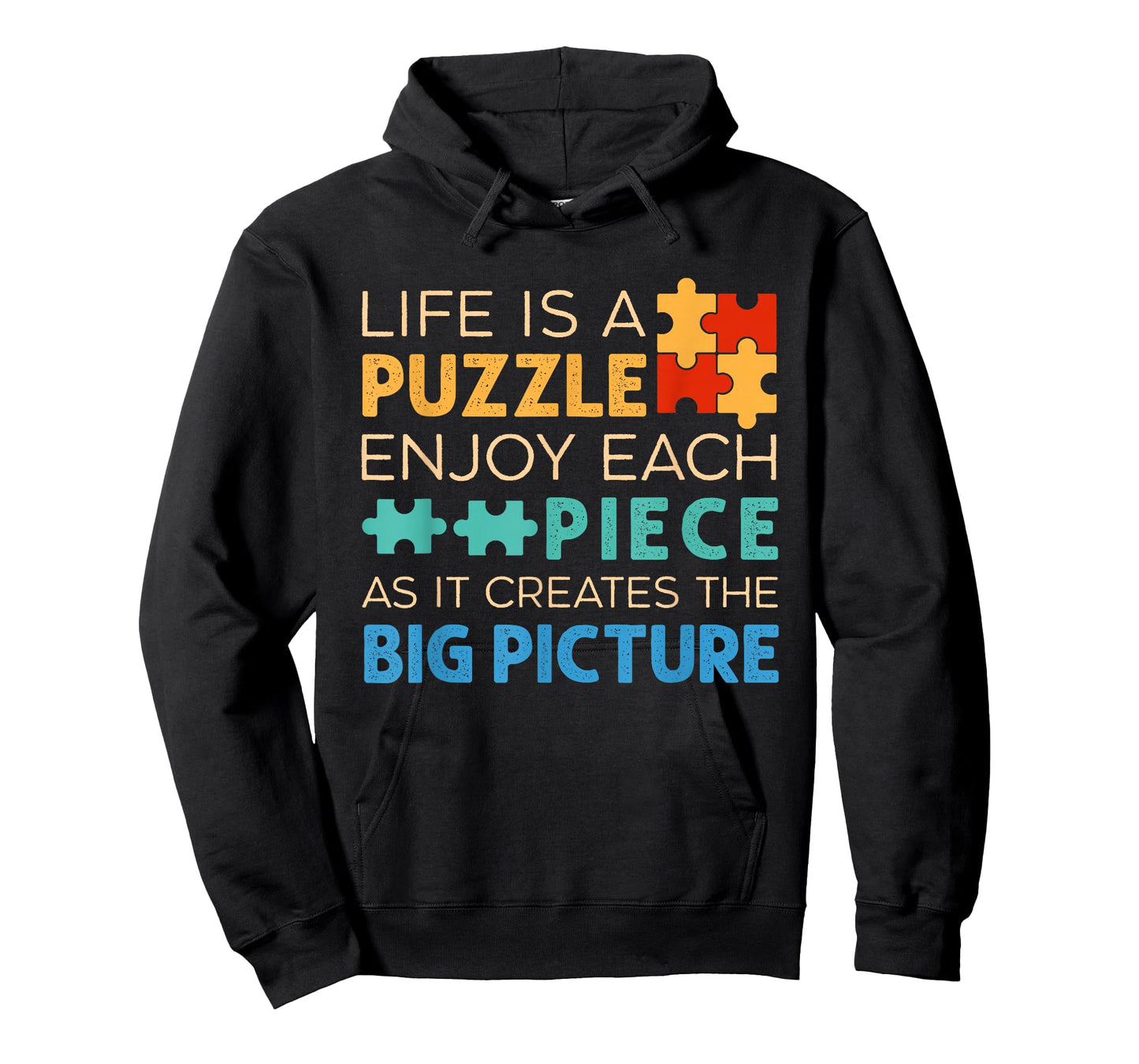 Life Is Puzzle Enjoy Each Piece | Jigsaw Puzzle Lover T-Shirt