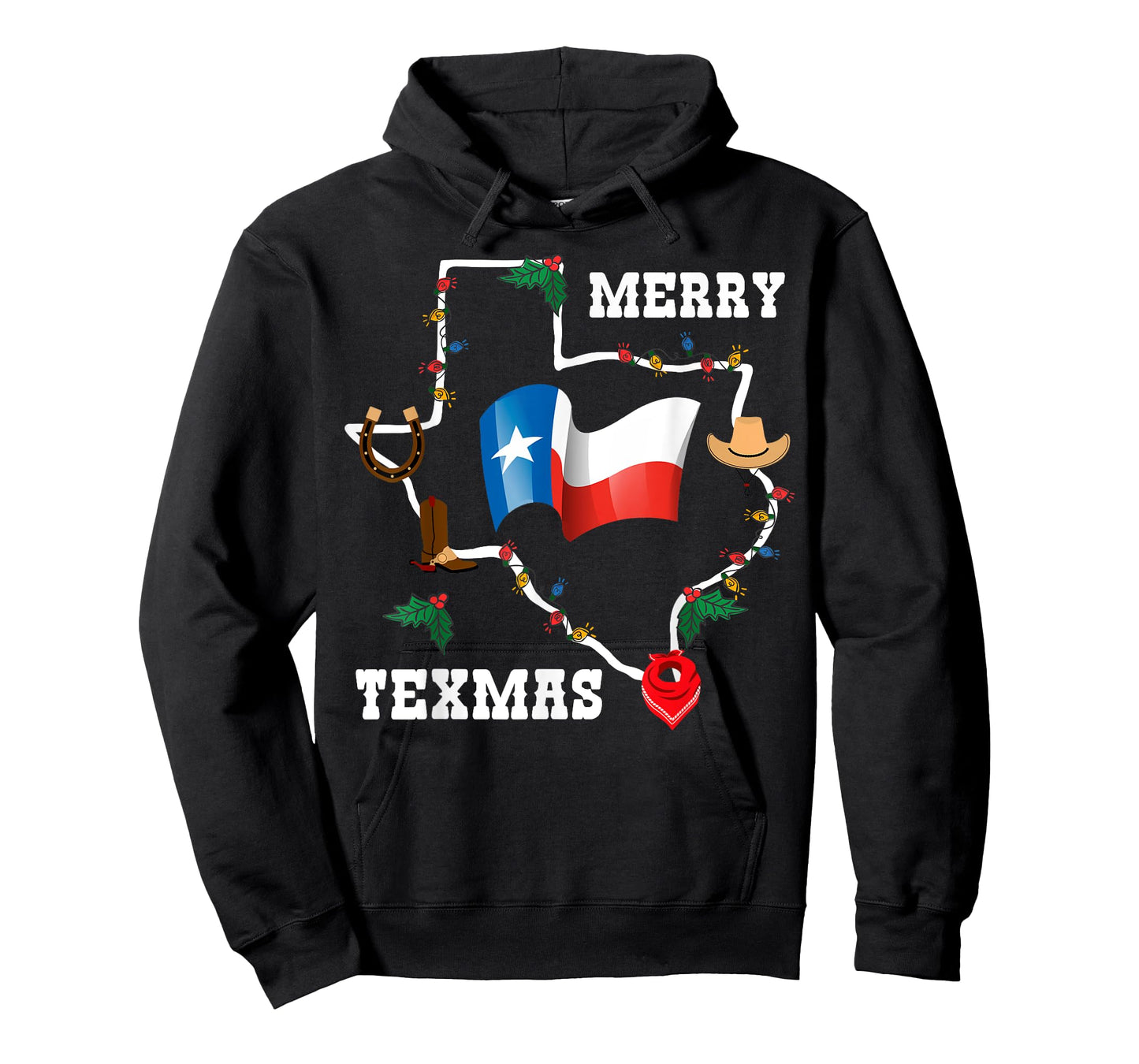 Merry Texmas Texas Flag Christmas Xmas Family Holidays Gift T-Shirt