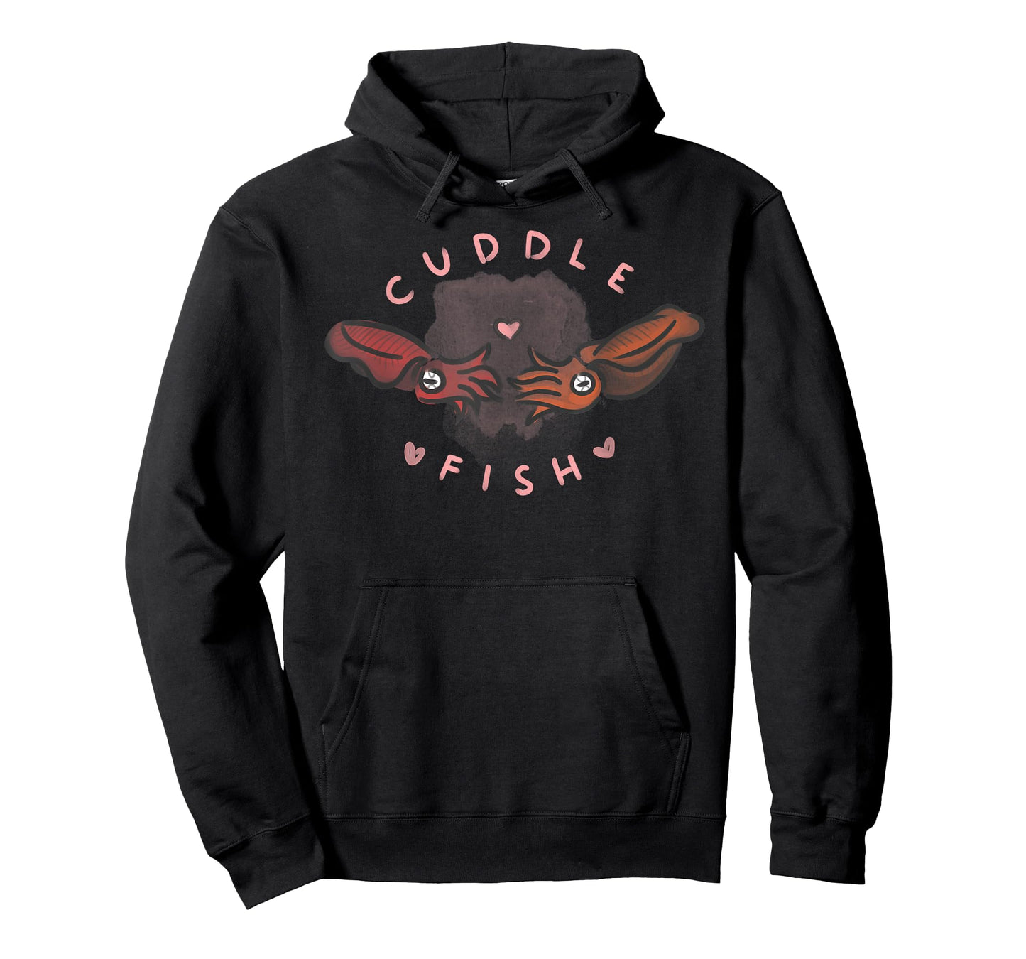 Cuddle Fish love heart cartoon word pun cuttlefish tshirt