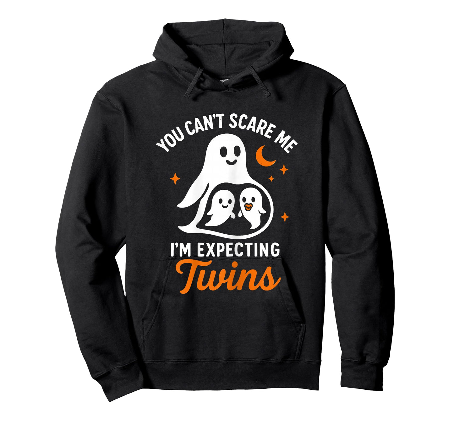 You Can’t Scare Me I’m Expecting Twins Ghost Halloween Mom T-Shirt
