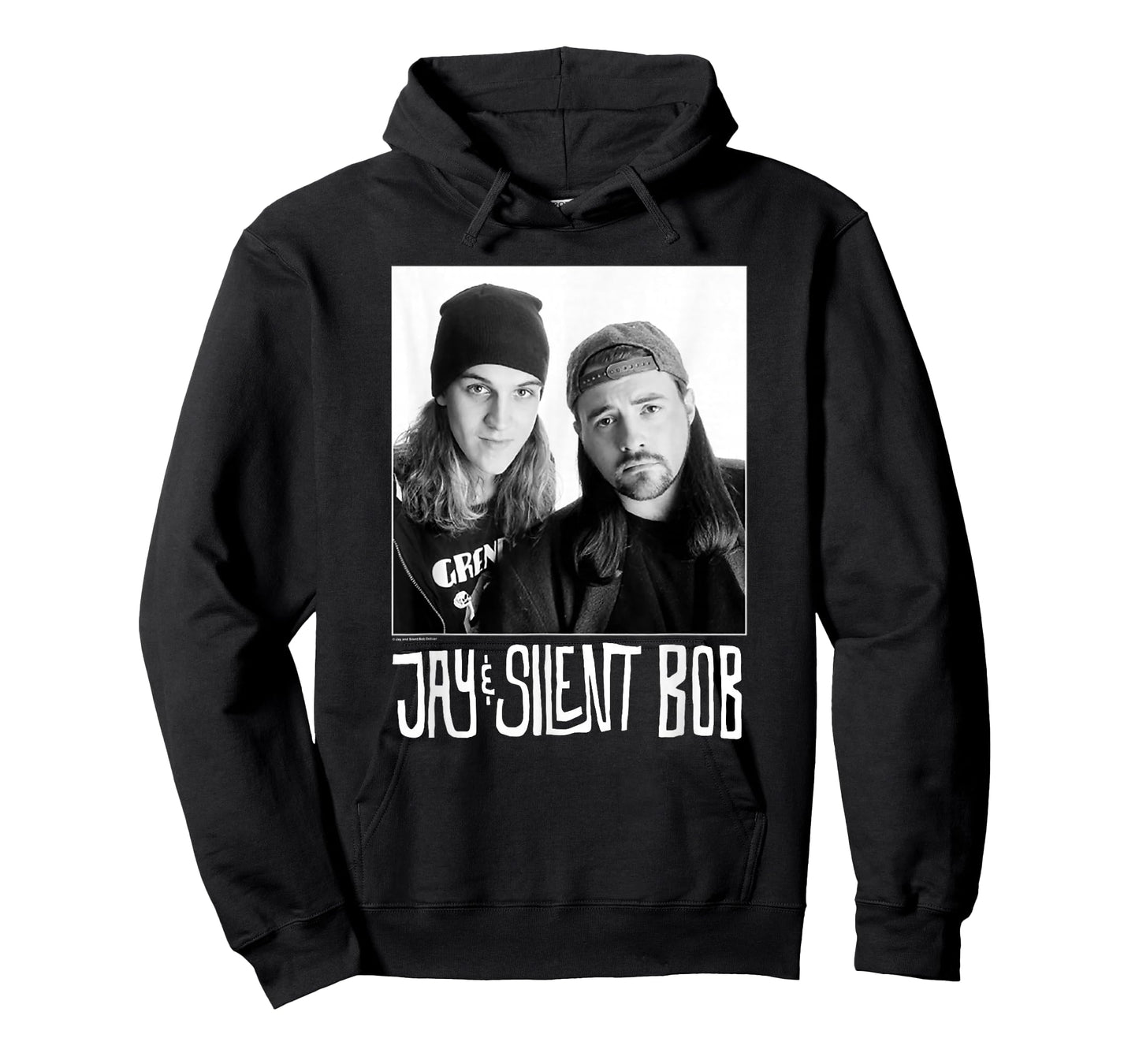 Jay & Silent Bob Close Up Black & White Portrait T-Shirt