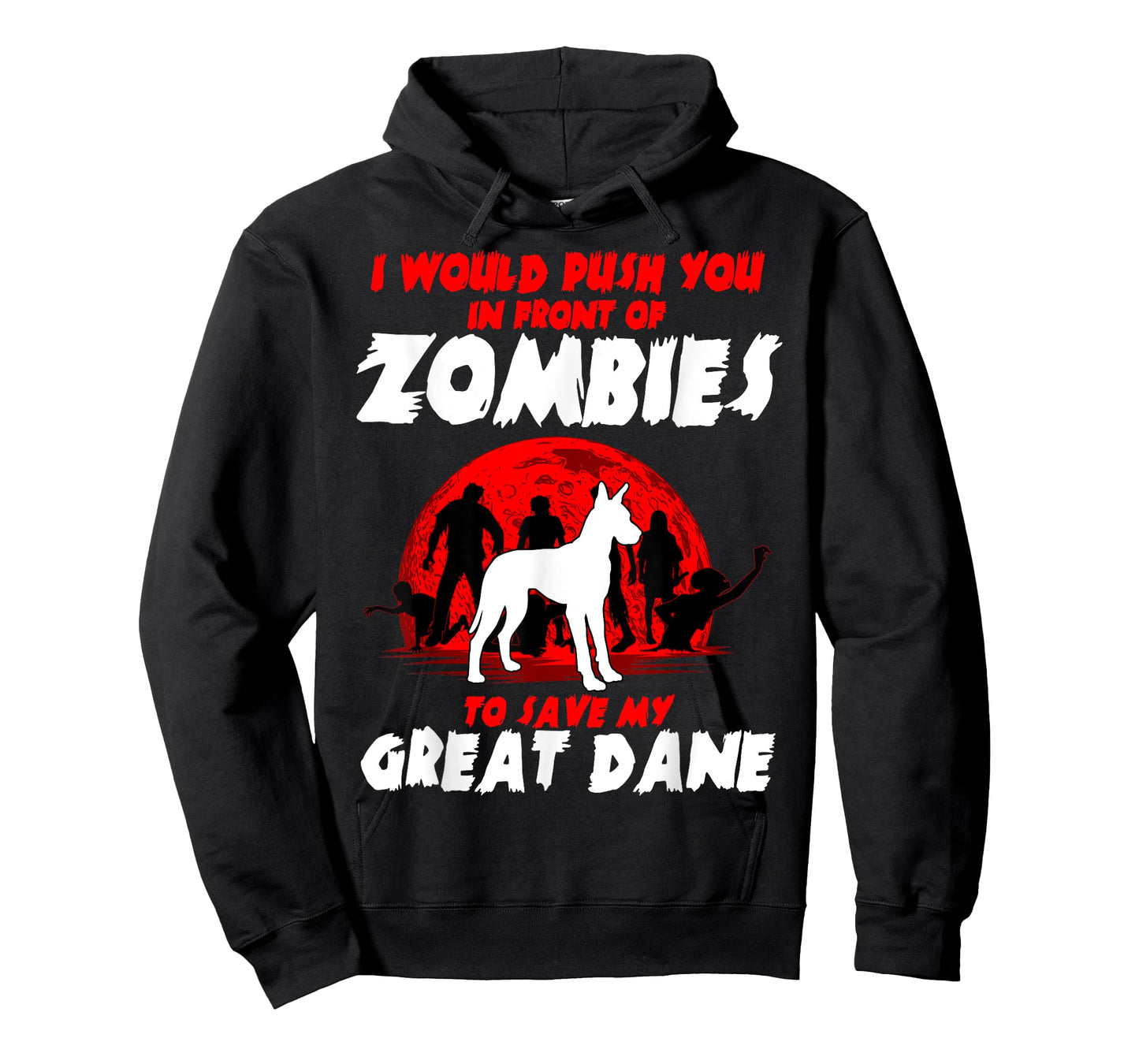 Great Dane Gentle Dog German Mastiff Zombie Halloween T-Shirt