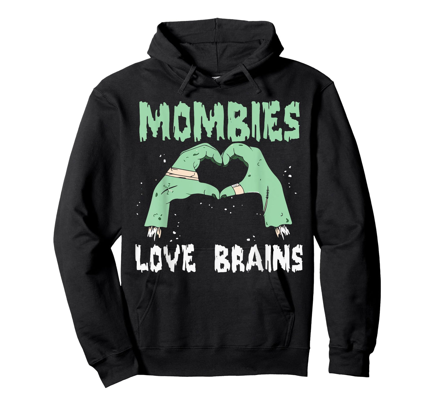 Mombies Love Brains Mom Halloween Costume Womens Zombie Cute T-Shirt