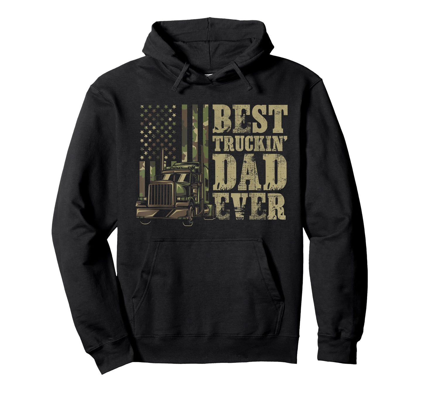 Best Trucking Dad Ever For A Trucker or Truck Driver Dad T-Shirt