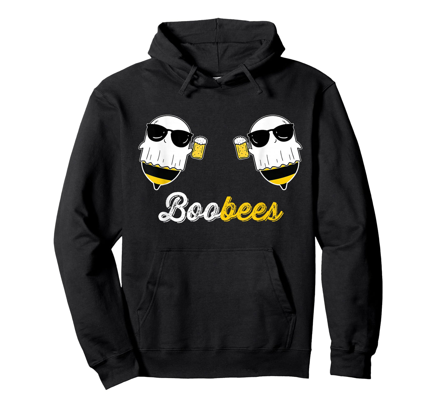 Boo Bees Halloween Costume Cute Ghost drinking Beer Funny T-Shirt