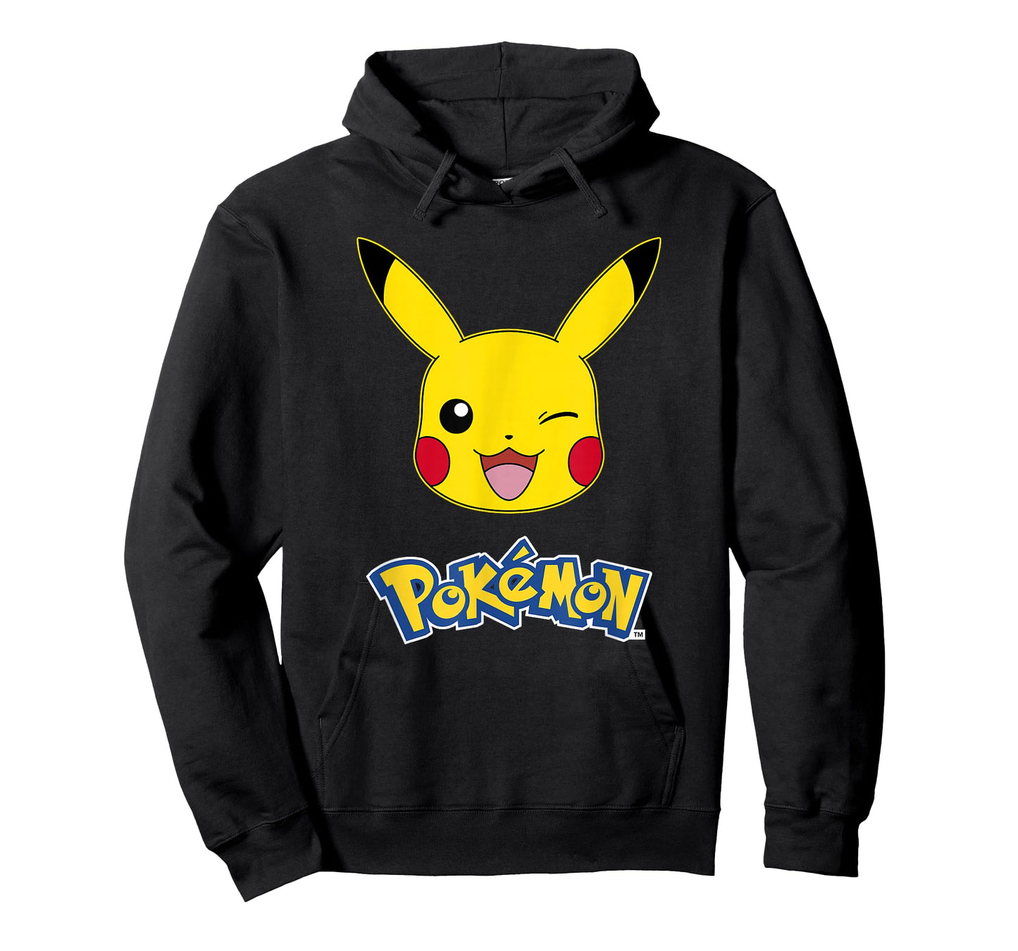 Pokémon Pikachu Wink Cute Face Official Logo T-Shirt