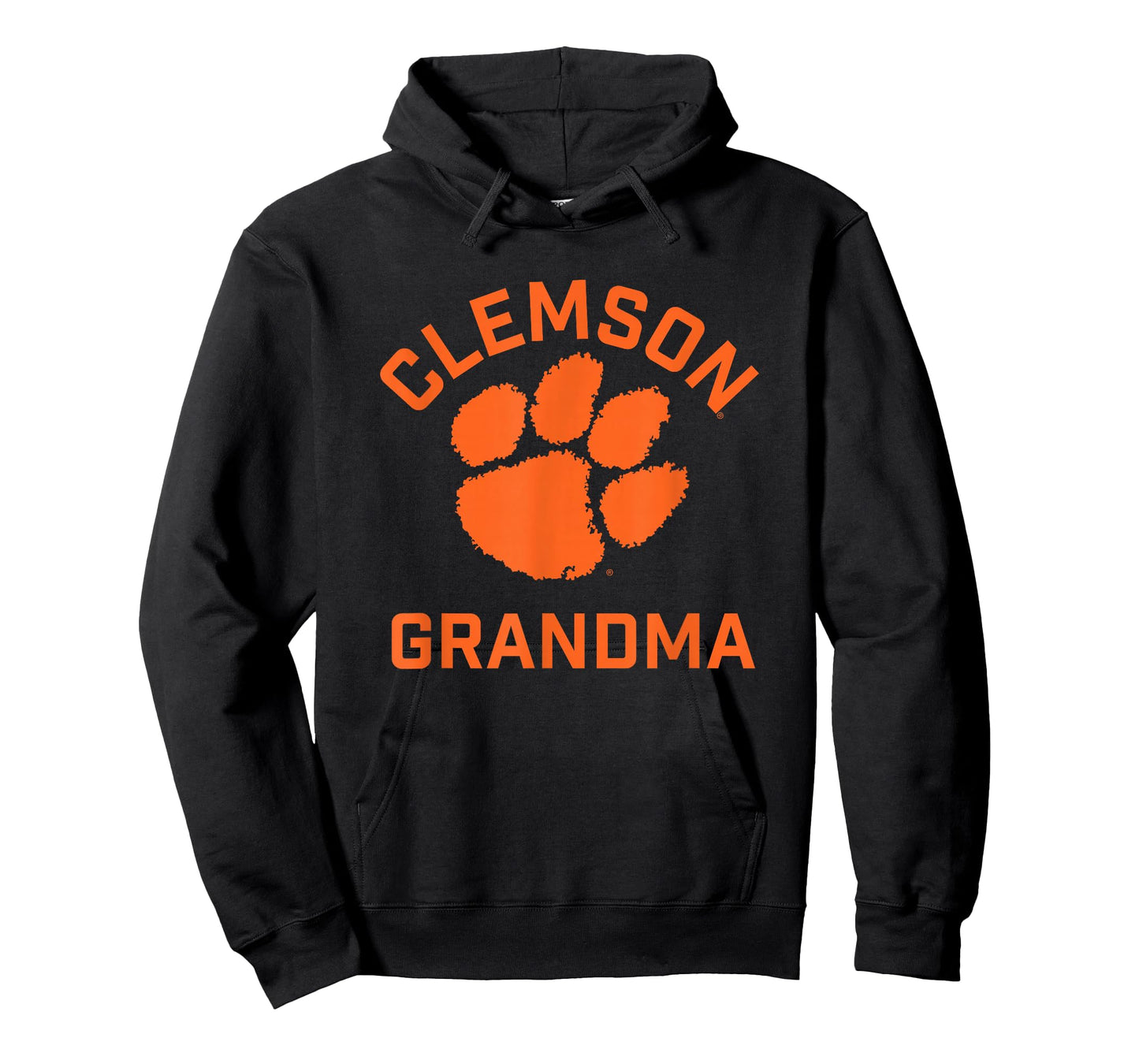 Campus Lab Clemson Tigers Arched Grandma T-Shirt - Purple, X-Small, Unisex, Short Sleeve, Modern, Letter Print, College, All Seasons, Sports, Casual, Clemson University Students, Alumni, Fans, Adults