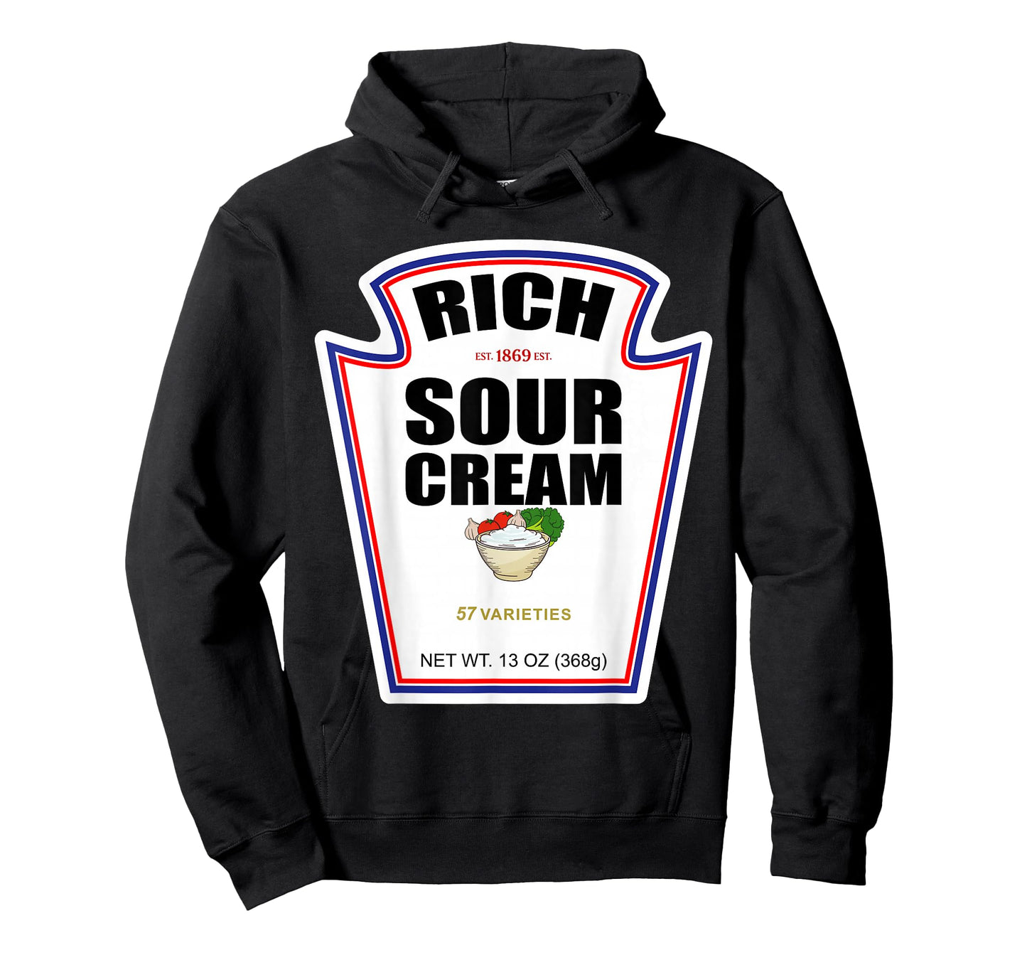 Halloween Matching Costume Rich Sour Cream Bottle Label T-Shirt