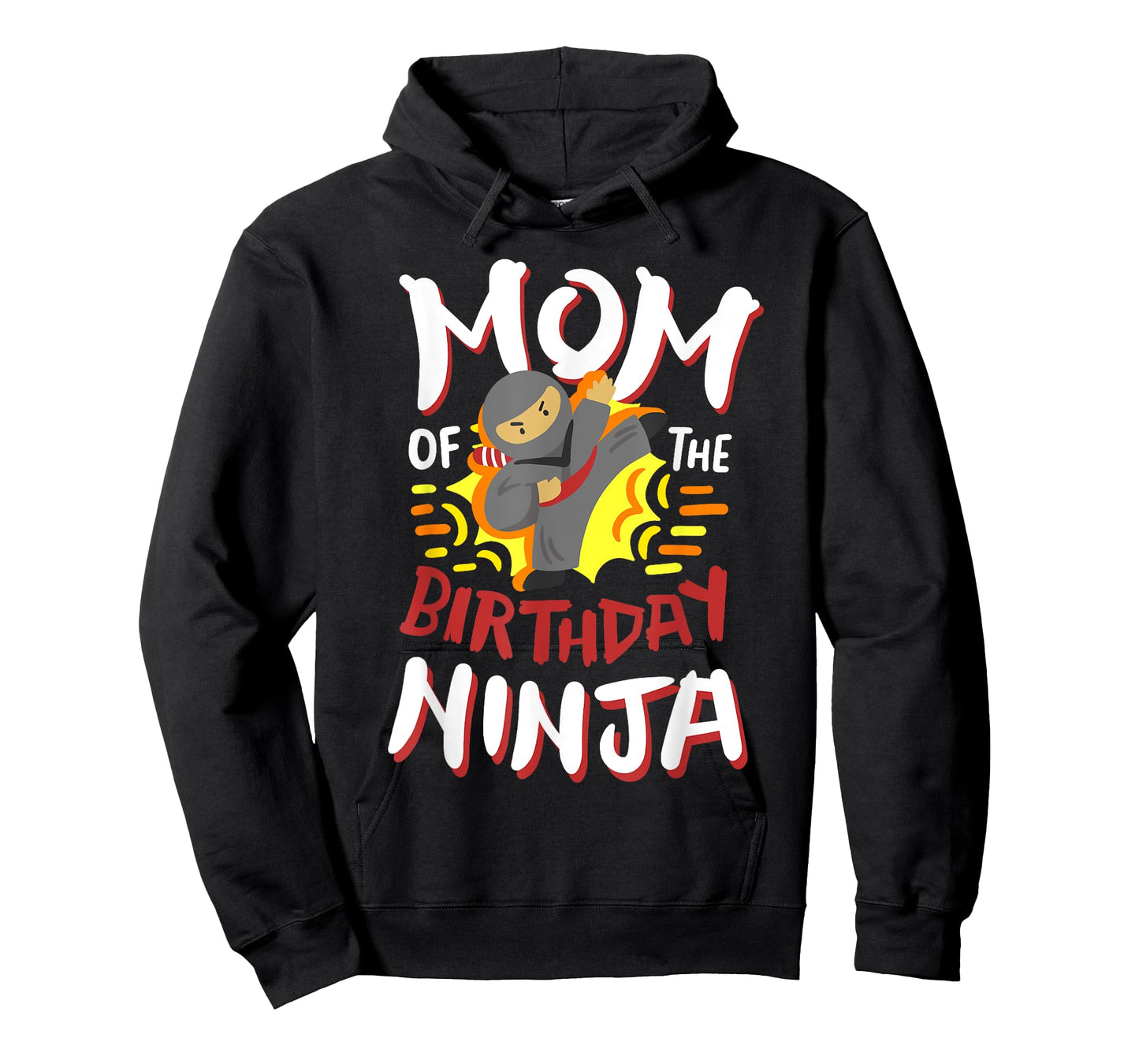 Mom Of The Birthday Ninja Karate Kids Bday Party Family T-Shirt