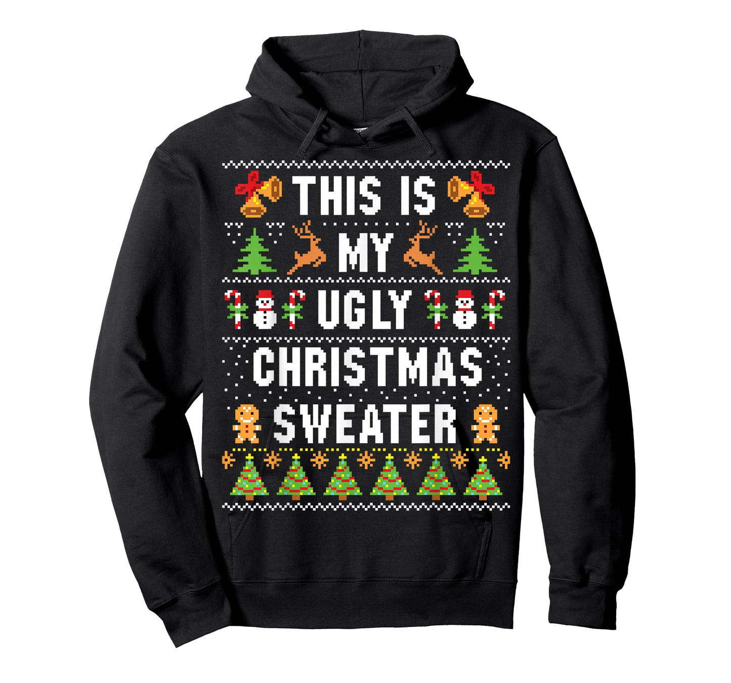 This Is My Ugly Sweater Funny Christmas Short Sleeve T-Shirt