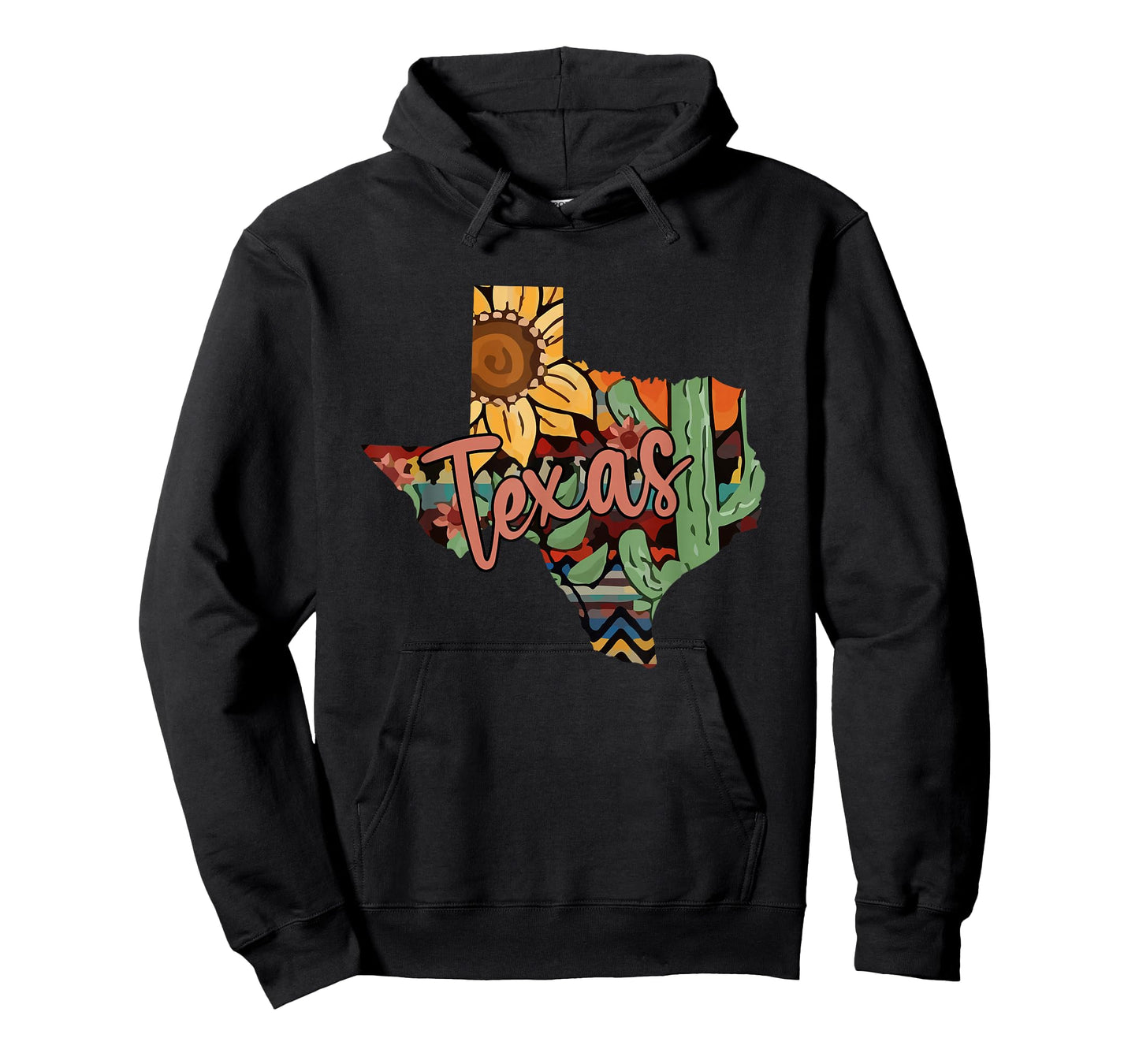 Cute Love Texas State Cactus Sunflower T-Shirt
