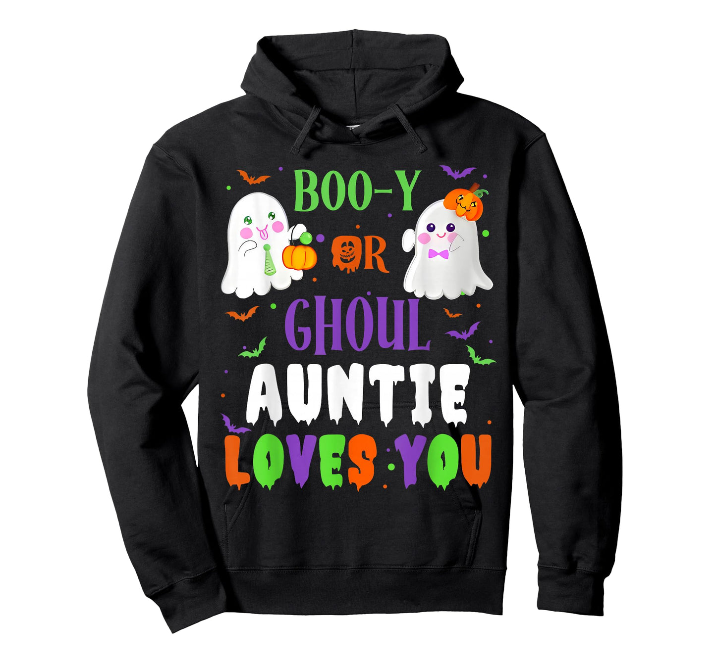Boo-y Or Ghoul Auntie Loves You Boo Halloween Baby Gender T-Shirt