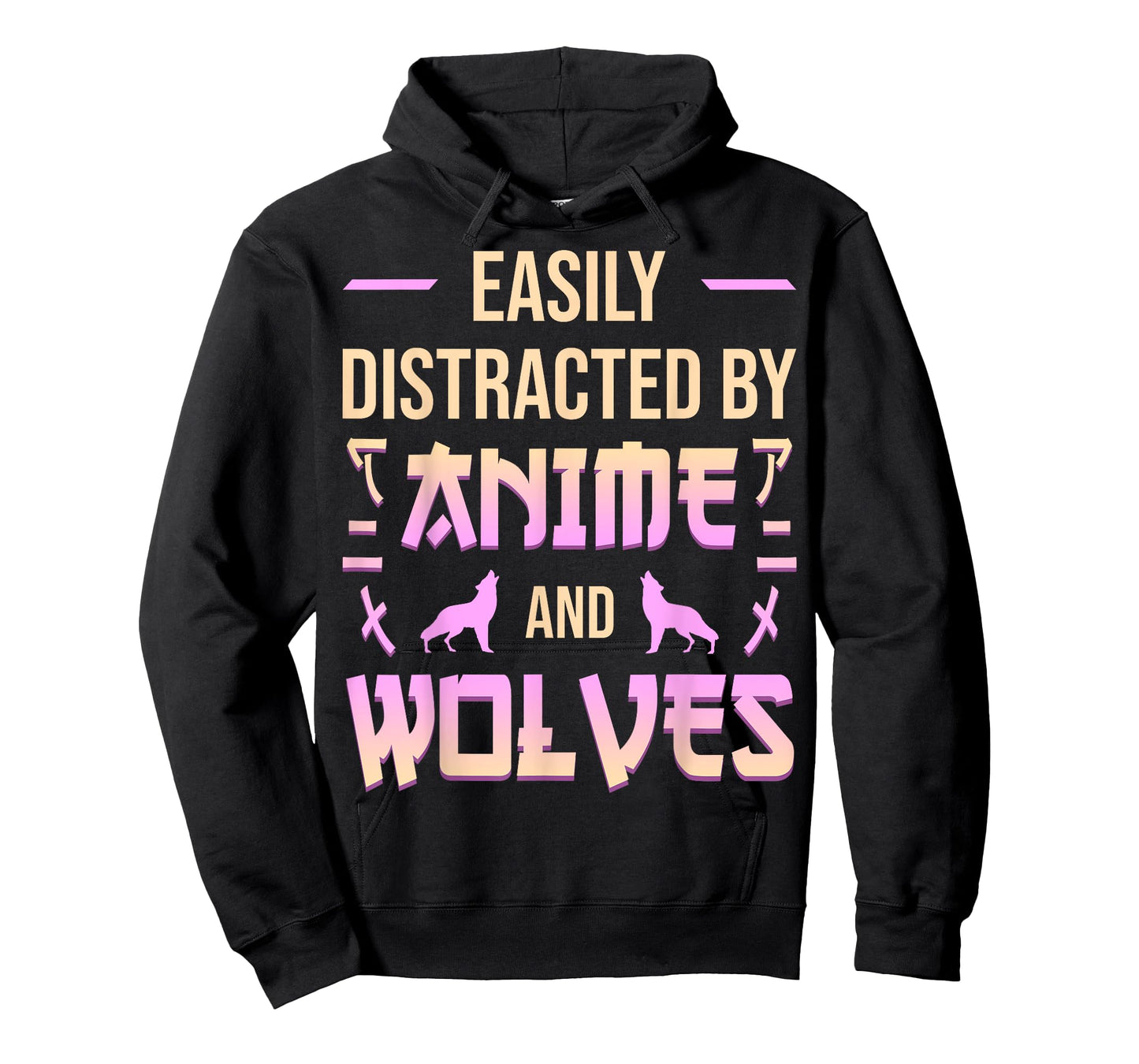 Anime And Wolves Kawaii Anime Lover Japanese Otaku Wolf T-Shirt