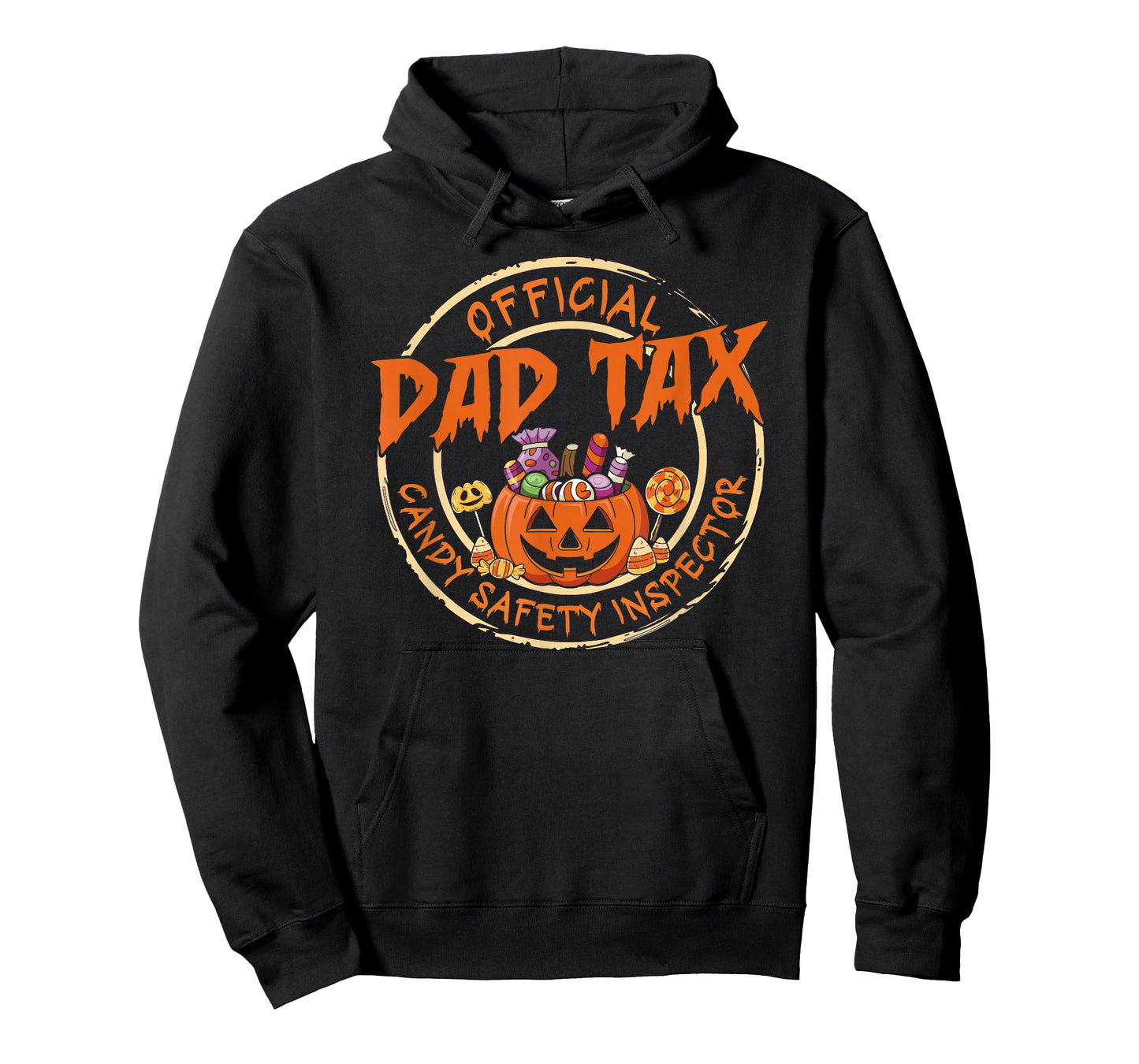 Dad Tax Halloween Candy Safety Inspector Pumpkin Dad Joke T-Shirt