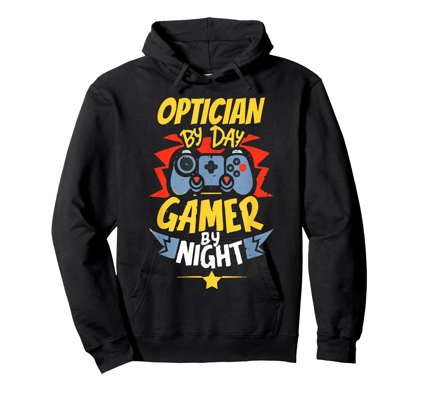 Optician By Day Gamer By Night Funny Optician Gaming T-Shirt