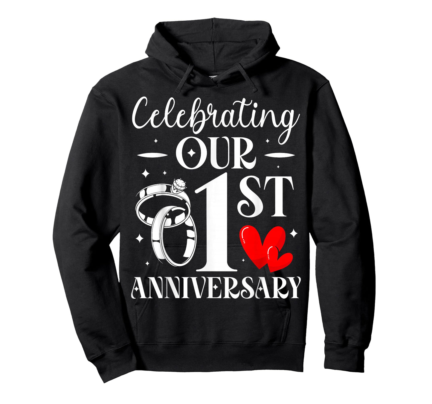 Celebrating Our 1st Wedding Anniversary 1 Year of Marriage T-Shirt