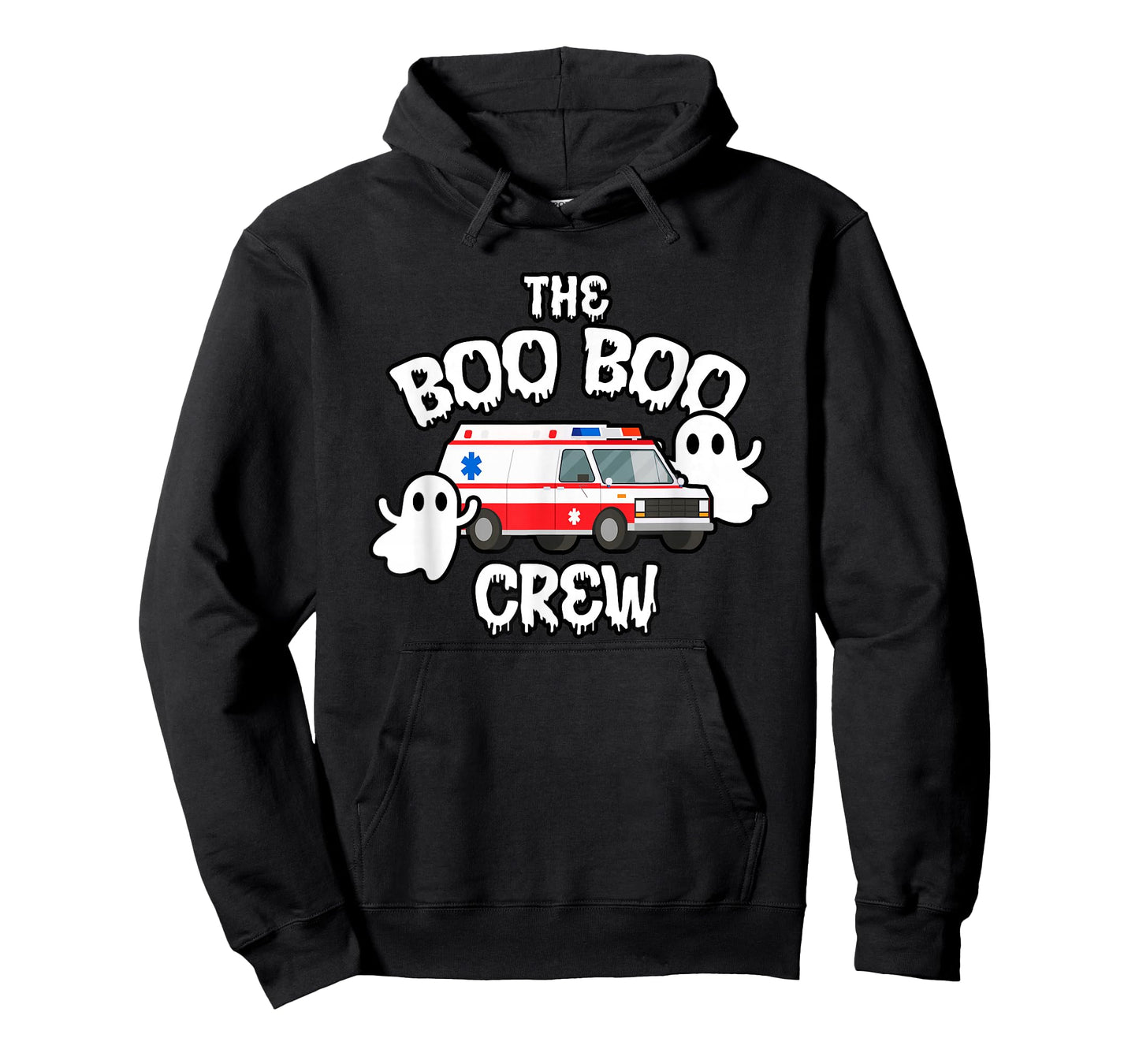 EMT Paramedic EMS Boo Boo Crew Ambulance Ghost Halloween T-Shirt