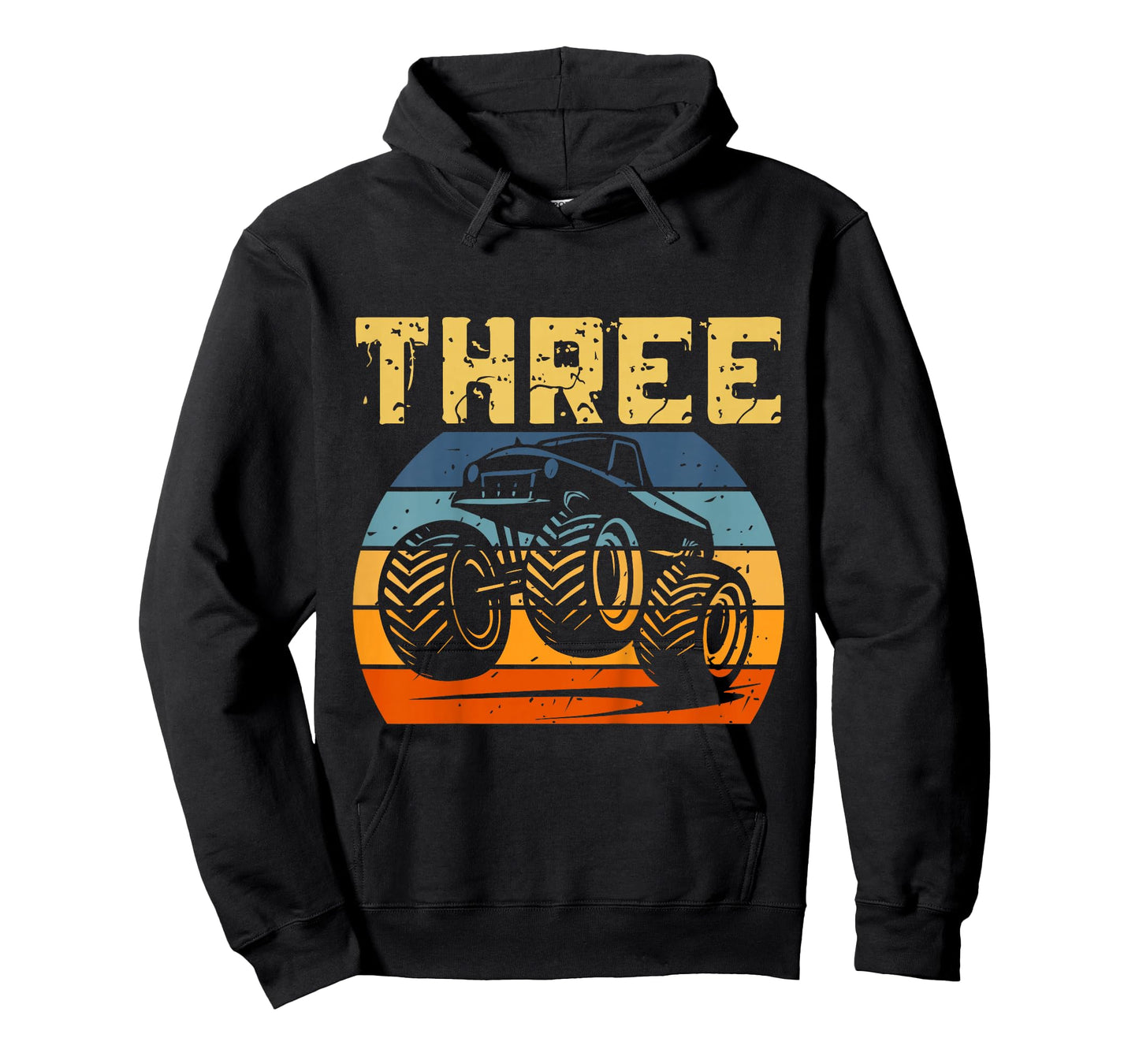 Kids 3 Year Old 3rd Birthday Monster Truck Boys Girls Kids T-Shirt