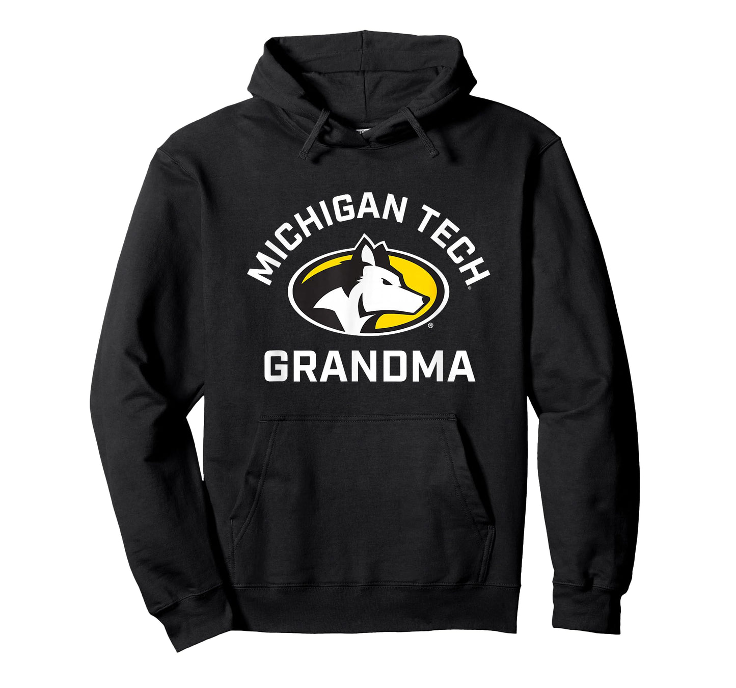Michigan Tech Huskies Arched Grandma T-Shirt