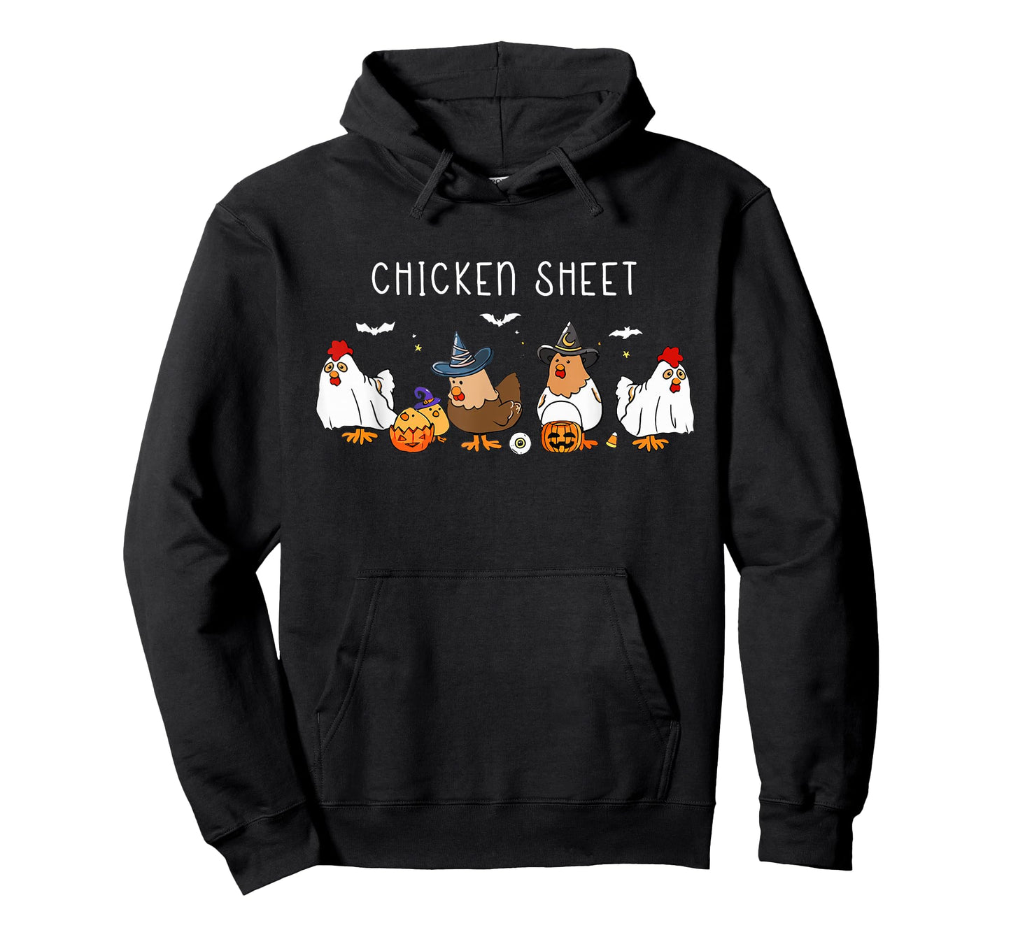 Funny Chickens Boo Ghost Farm Animal Halloween Chicken Sheet T-Shirt
