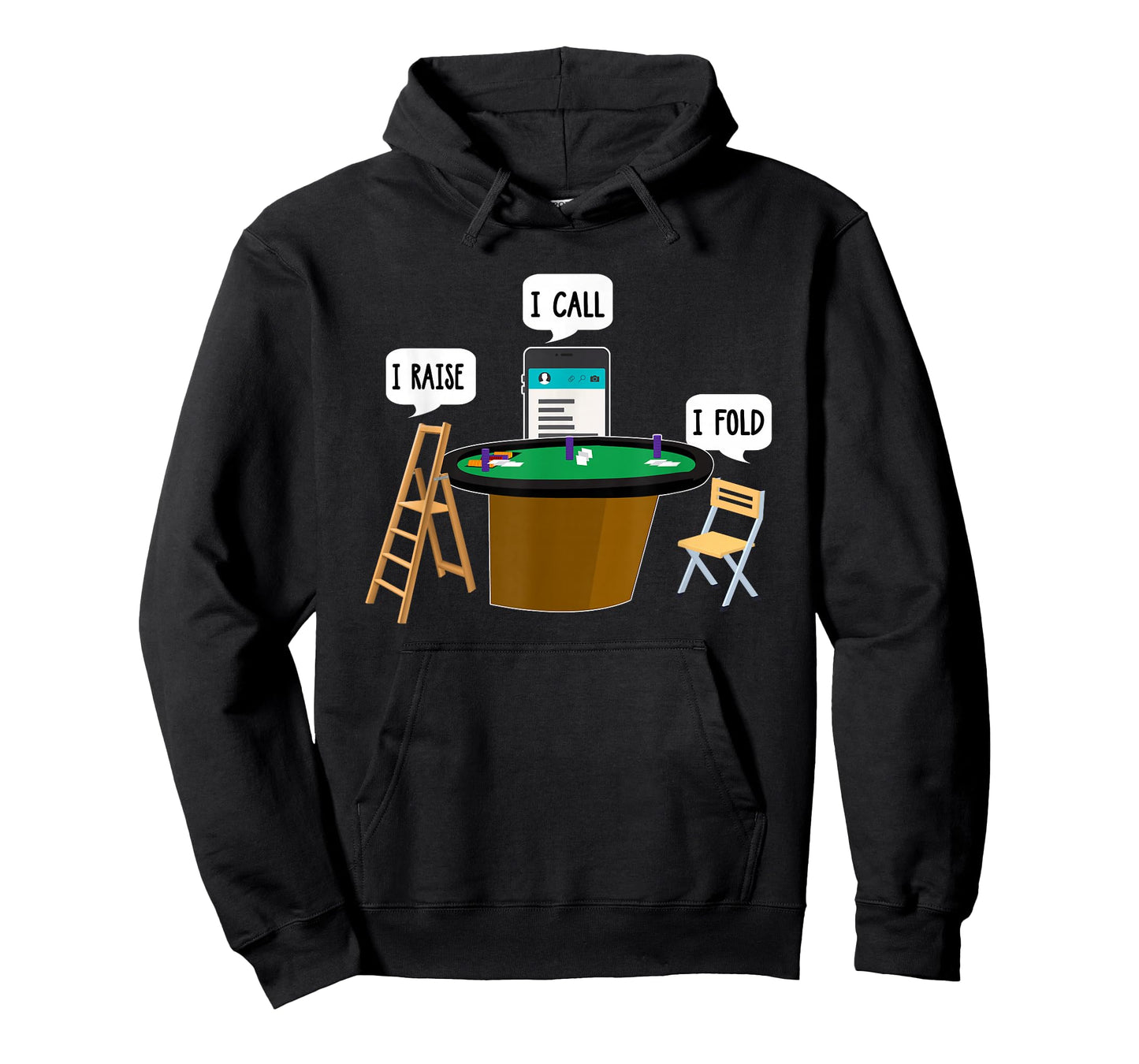 I Raise I Call I Fold Funny Poker Player T-Shirt