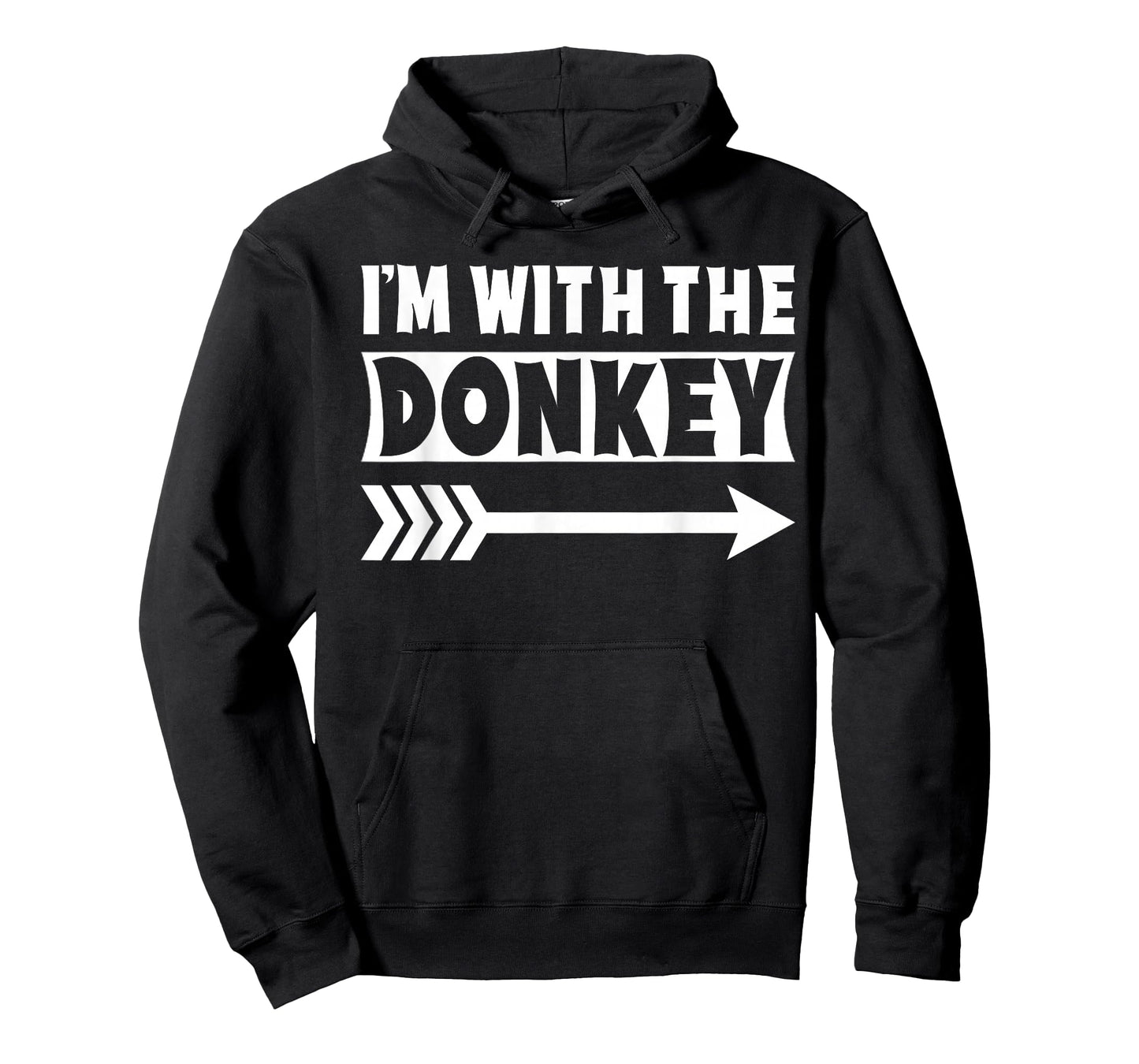 I'm With The Donkey Halloween Costume Donkey Halloween T-Shirt