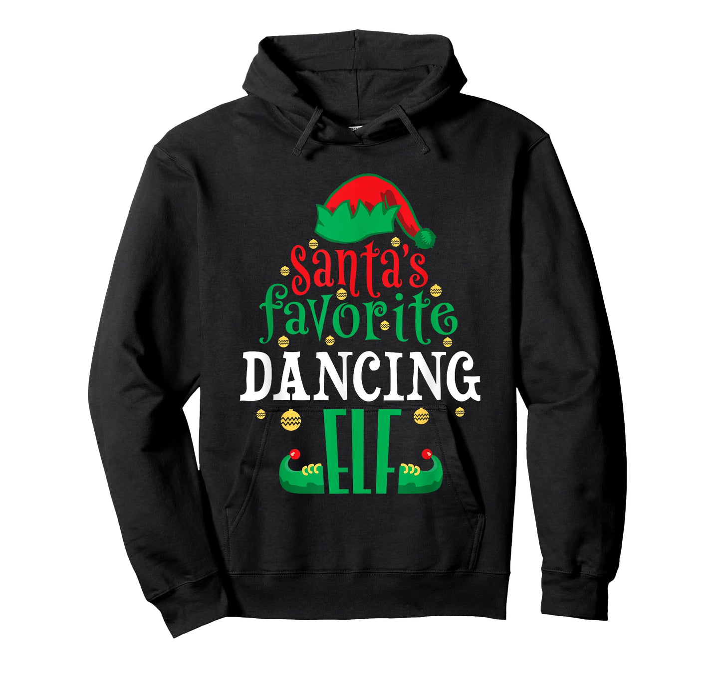 Santa's Favorite Dancing Elf Dancer Christmas Matching T-Shirt