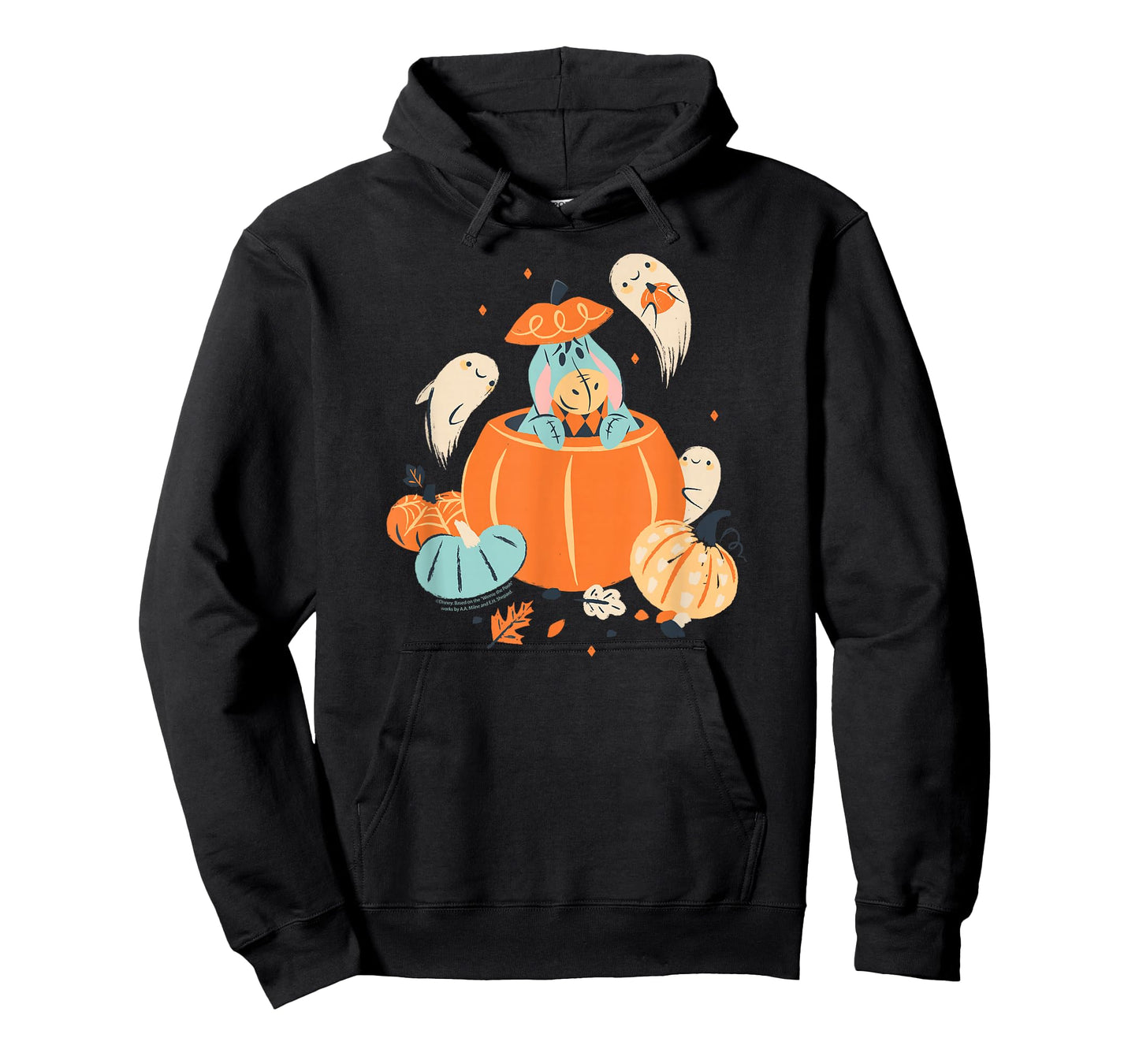 Disney Winnie the Pooh Eeyore Pumpkin & Ghost Pals Halloween T-Shirt