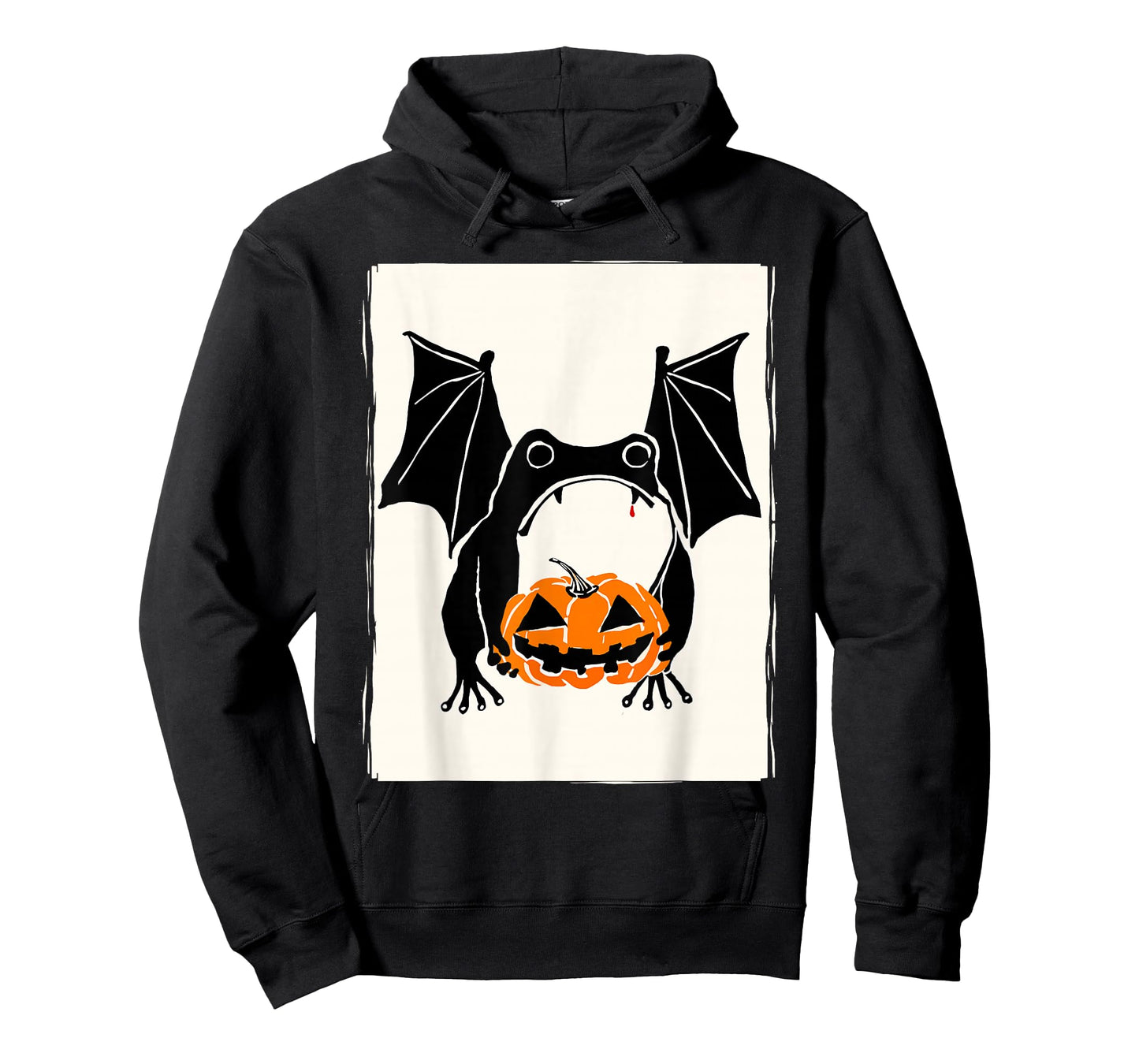 Japanese Grumpy Frog Bat Men Women Kids Funny Halloween T-Shirt