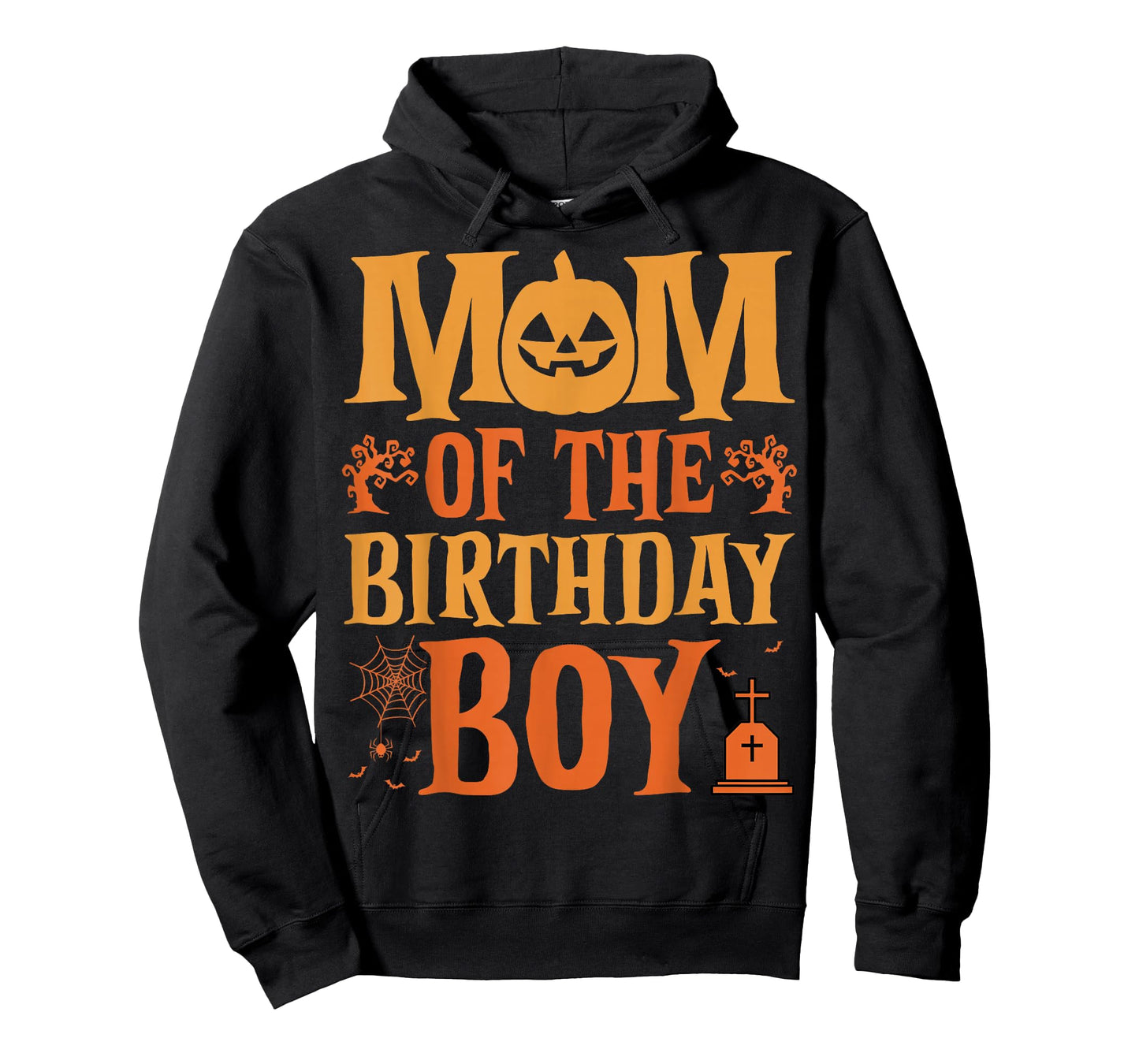 Mom of the Birthday Boy Ghost Spooky Pumkin Halloween T-Shirt