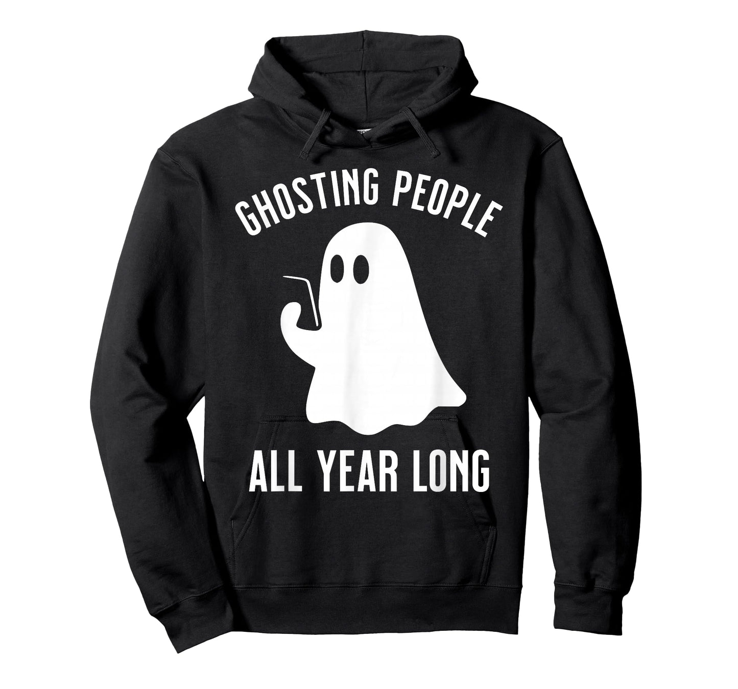Ghosting People All Year Long Halloween Funny T-Shirt