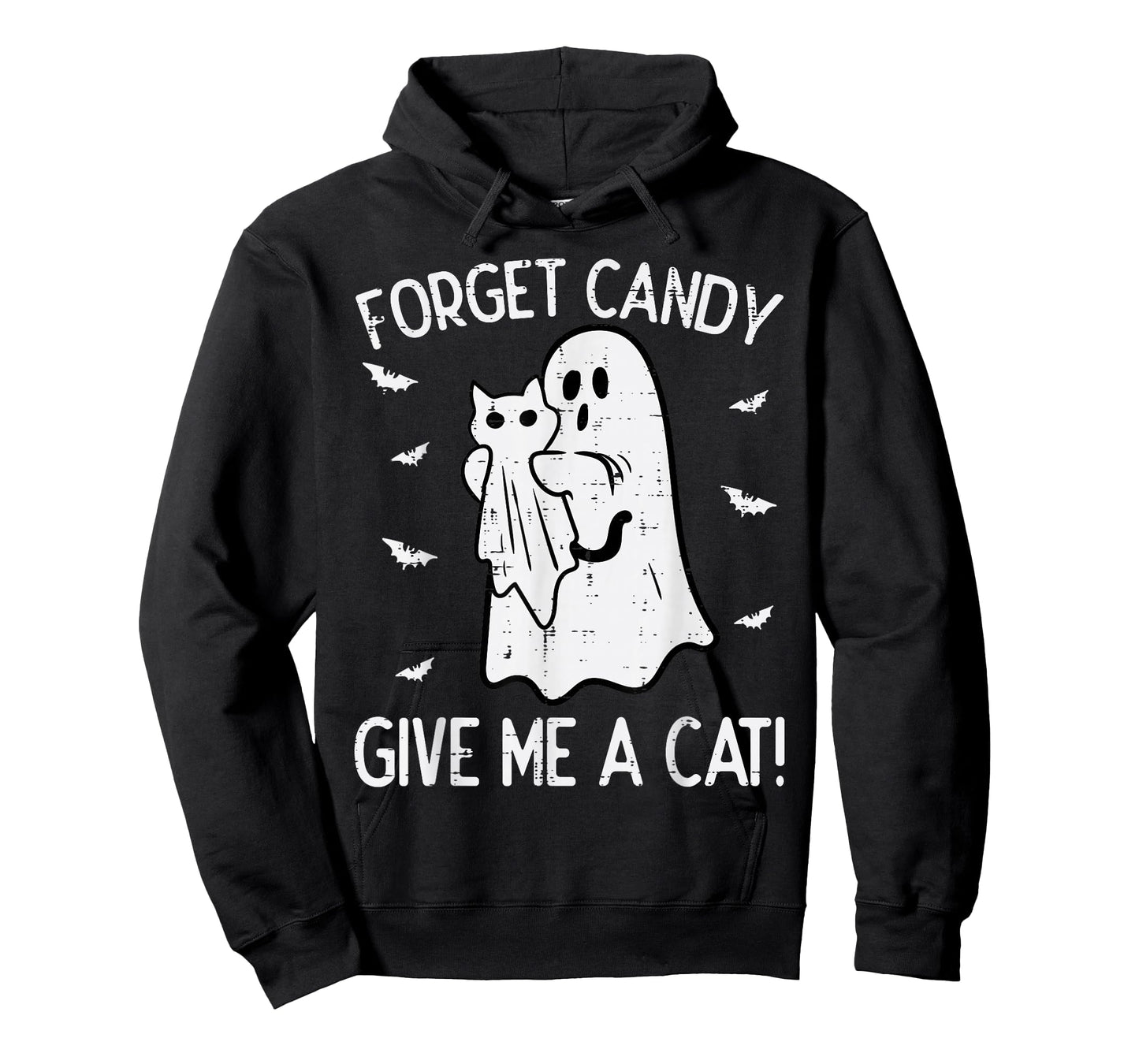 Halloween Forget Candy Give Me Cat Funny Costume Men Women T-Shirt