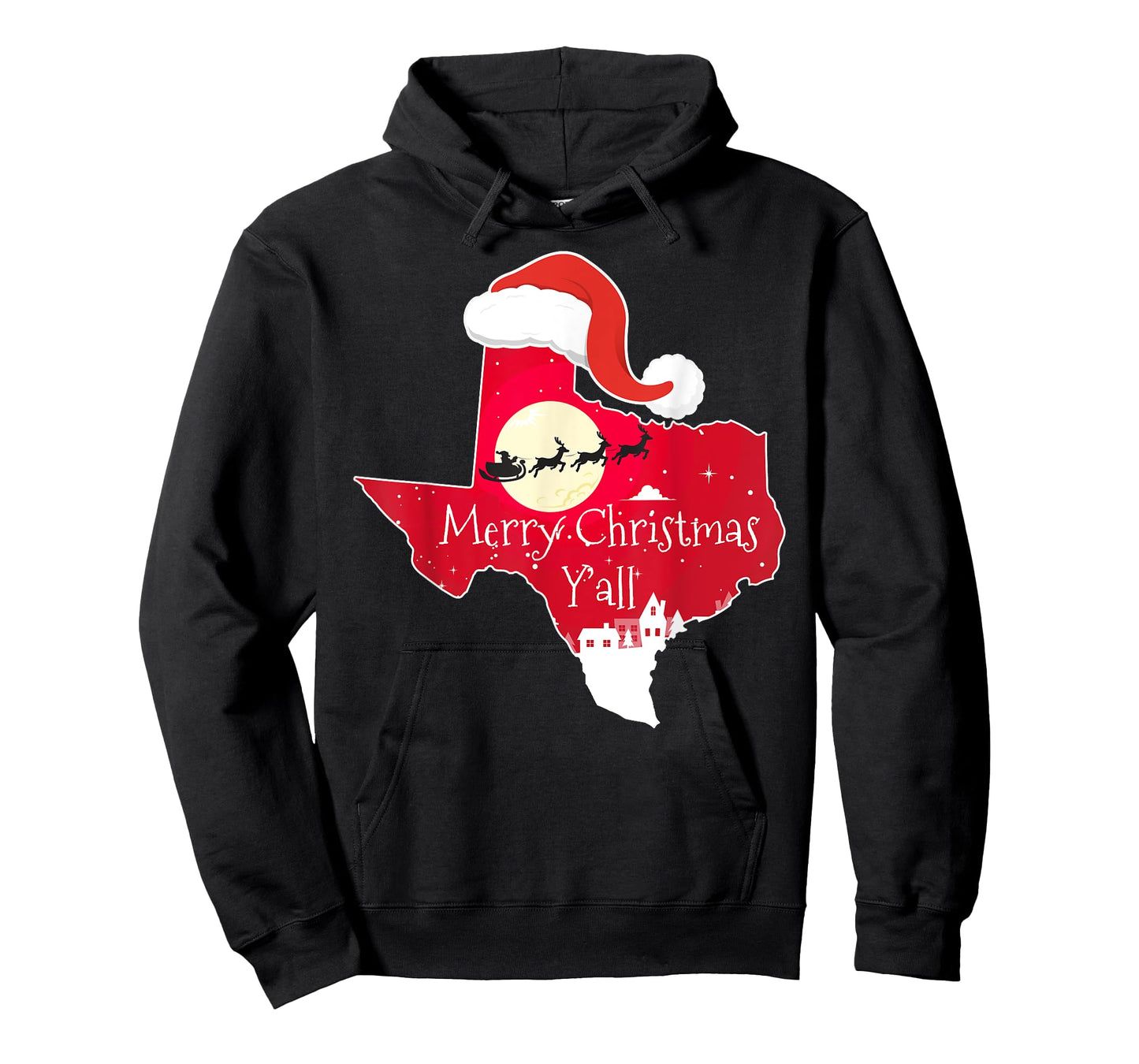 Texas Christmas Merry Christmas Y'all TX Santa Shirt