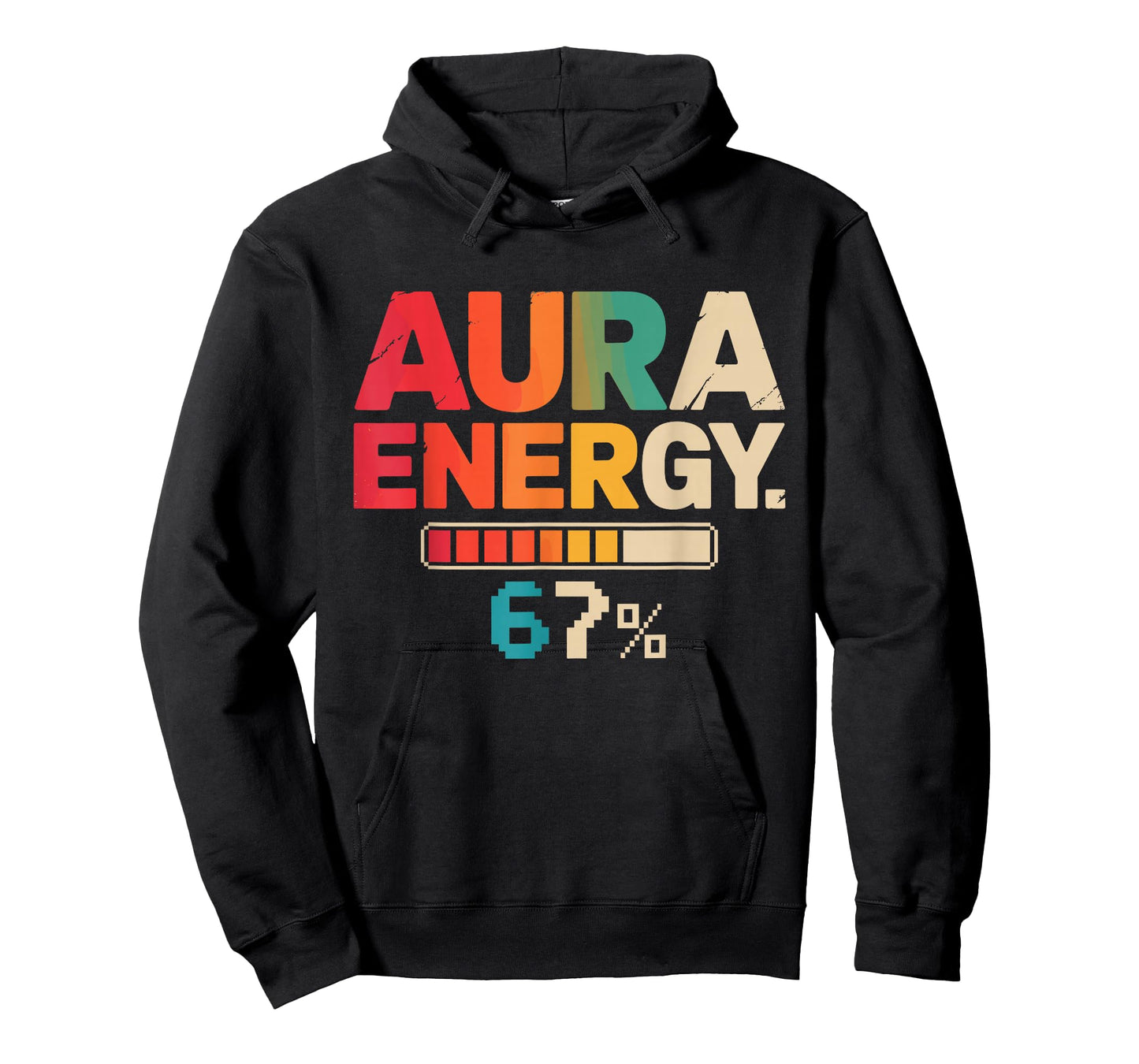 Aura Energy at 67 Six Seven Funny Gen Alpha Slang Meme T-Shirt