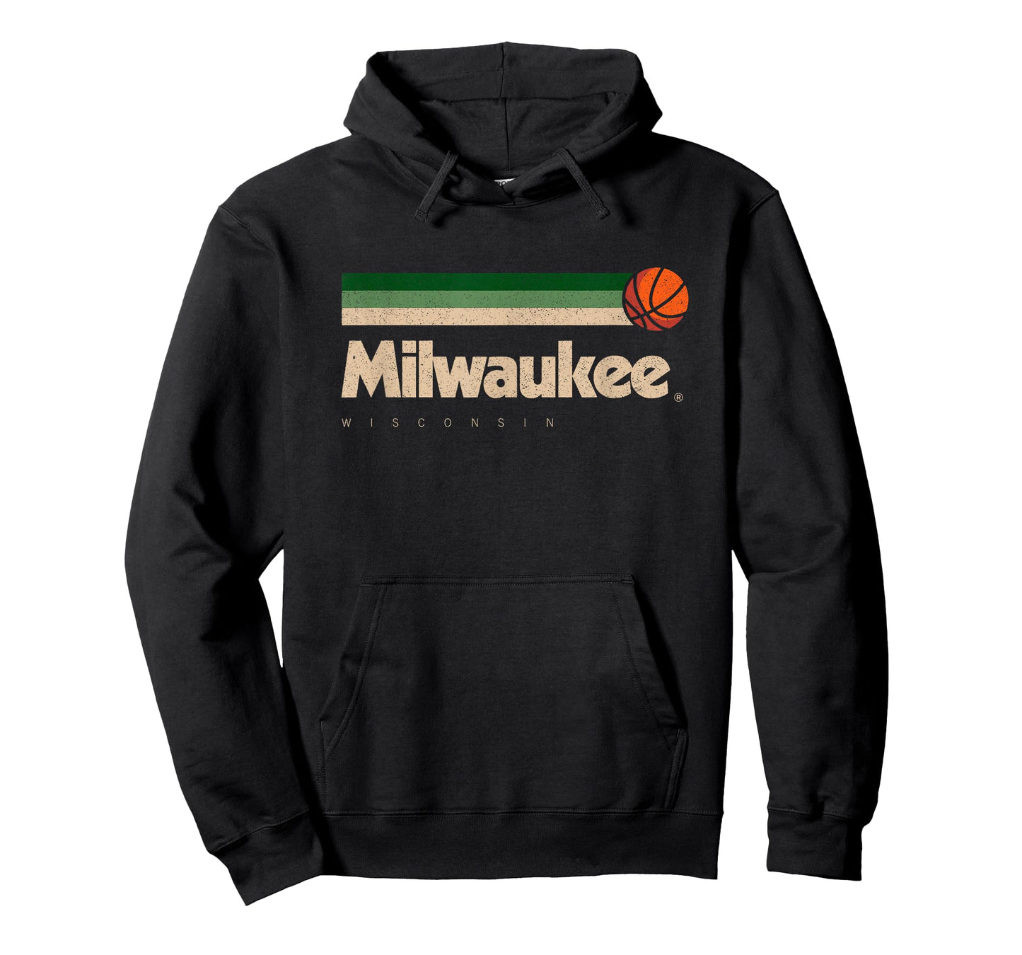 Milwaukee Basketball B-Ball City Wisconsin Retro Milwaukee T-Shirt